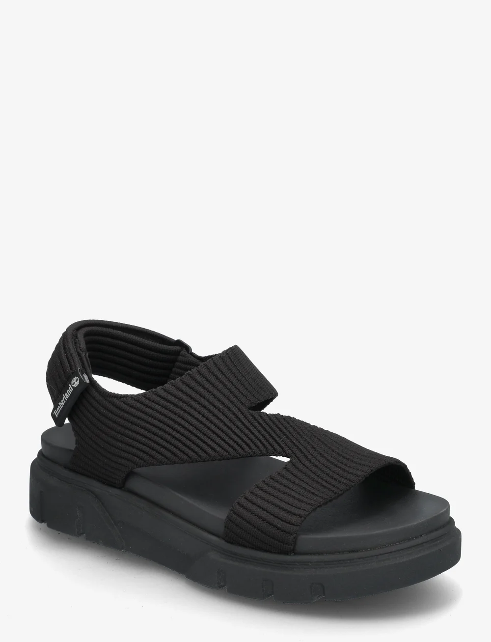 Timberland - BACKSTRAP SANDAL - platta sandaler - blk knit - 0