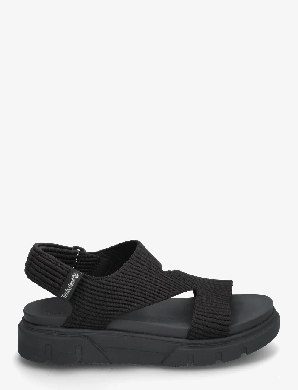 Timberland - BACKSTRAP SANDAL - platta sandaler - blk knit - 1