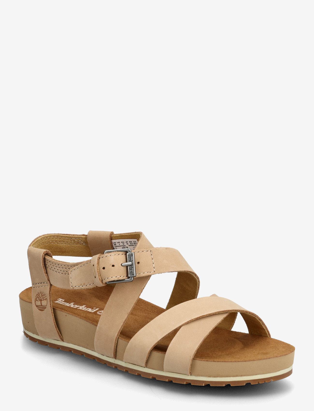 Timberland - Malibu Waves BACKSTRAP SANDAL MEDIUM BEIGE NUBUCK - platform sandals - medium beige - 0