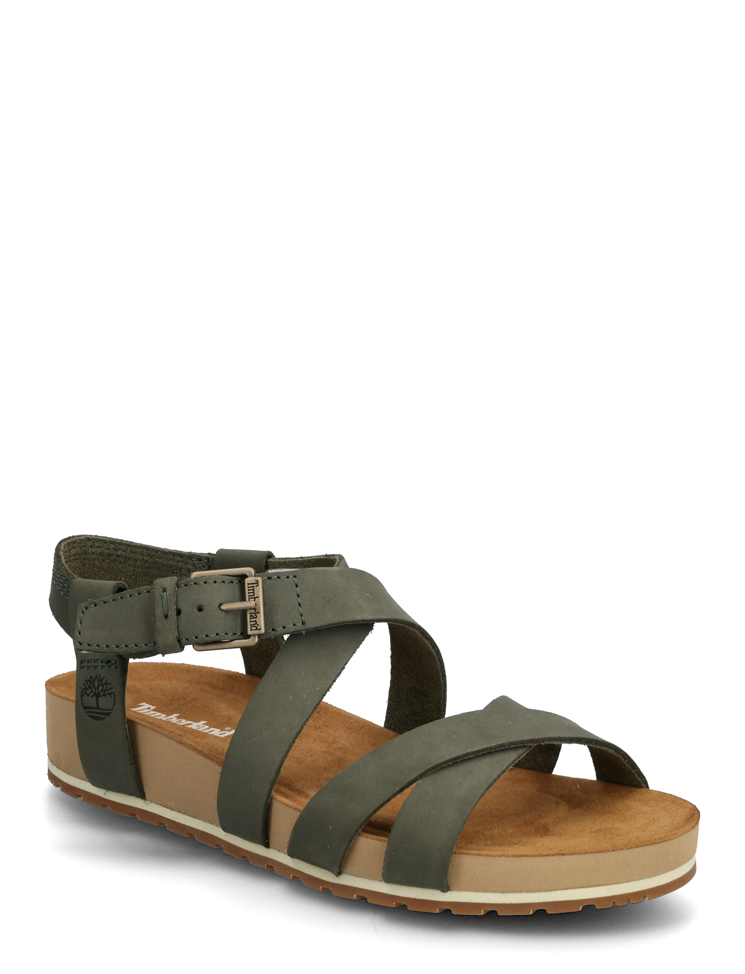 Timberland Malibu Waves BACKSTRAP SANDAL DARK GREEN NUBUCK - Sandalen - DARK GREEN / khaki/green