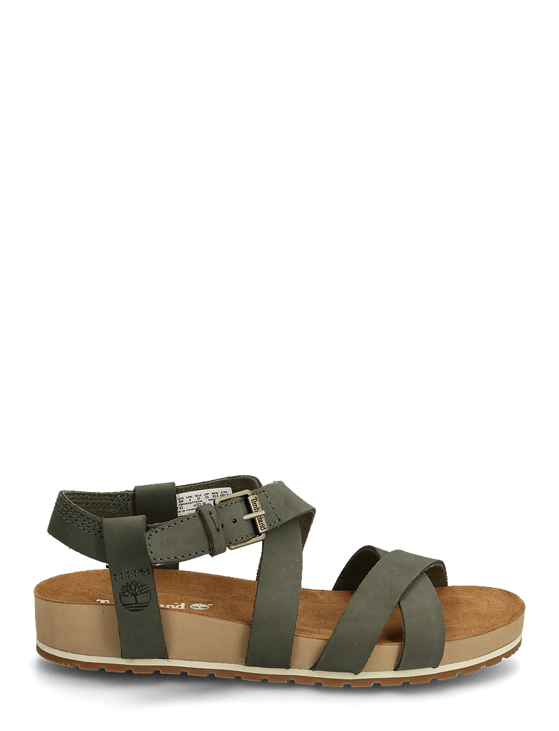 Timberland - BACKSTRAP SANDAL - plateau-sandalen - dark green - 1