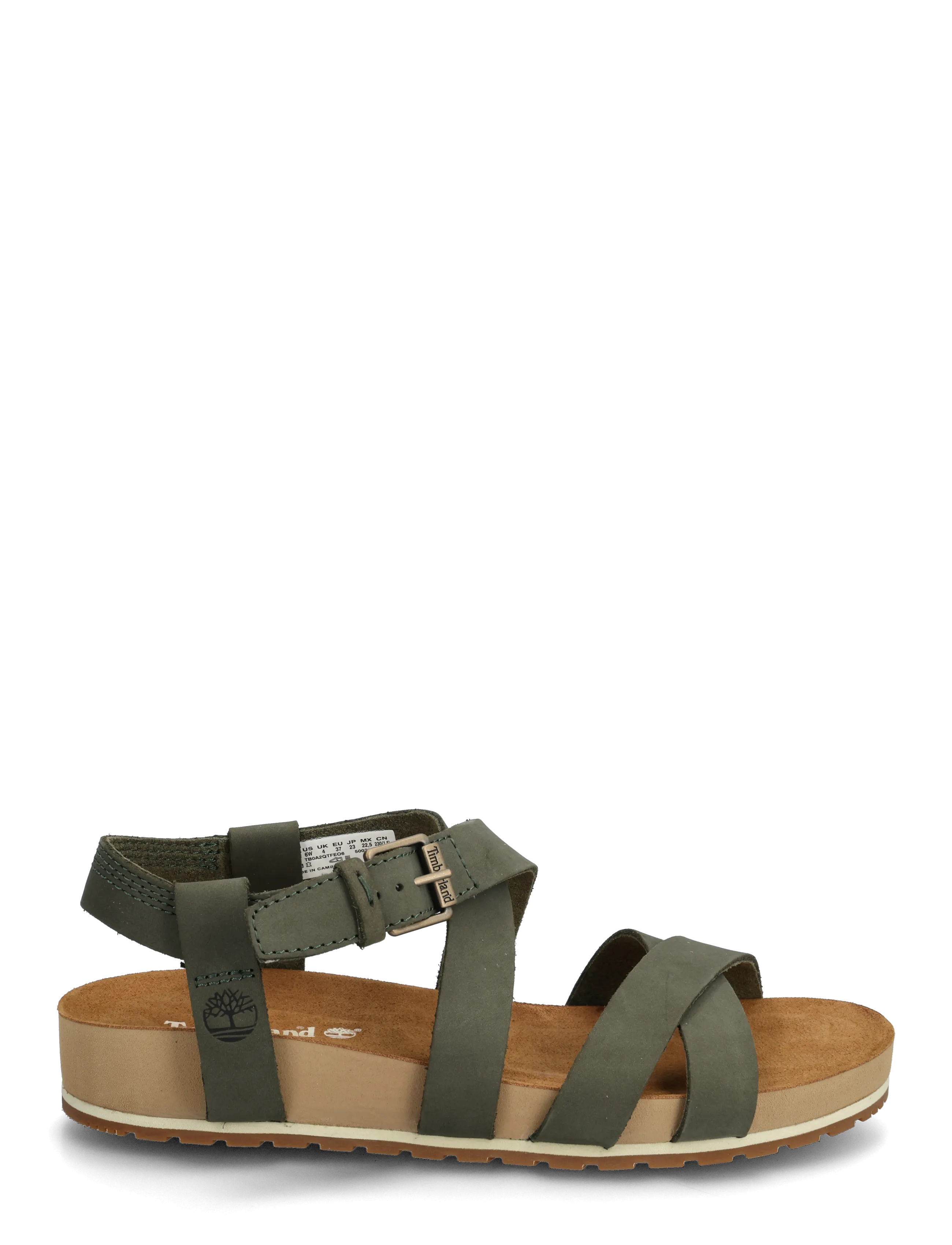 Timberland - BACKSTRAP SANDAL - platform sandals - dark green - 1