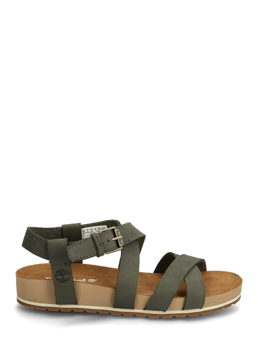 Timberland - BACKSTRAP SANDAL - plateau-sandalen - dark green - 1