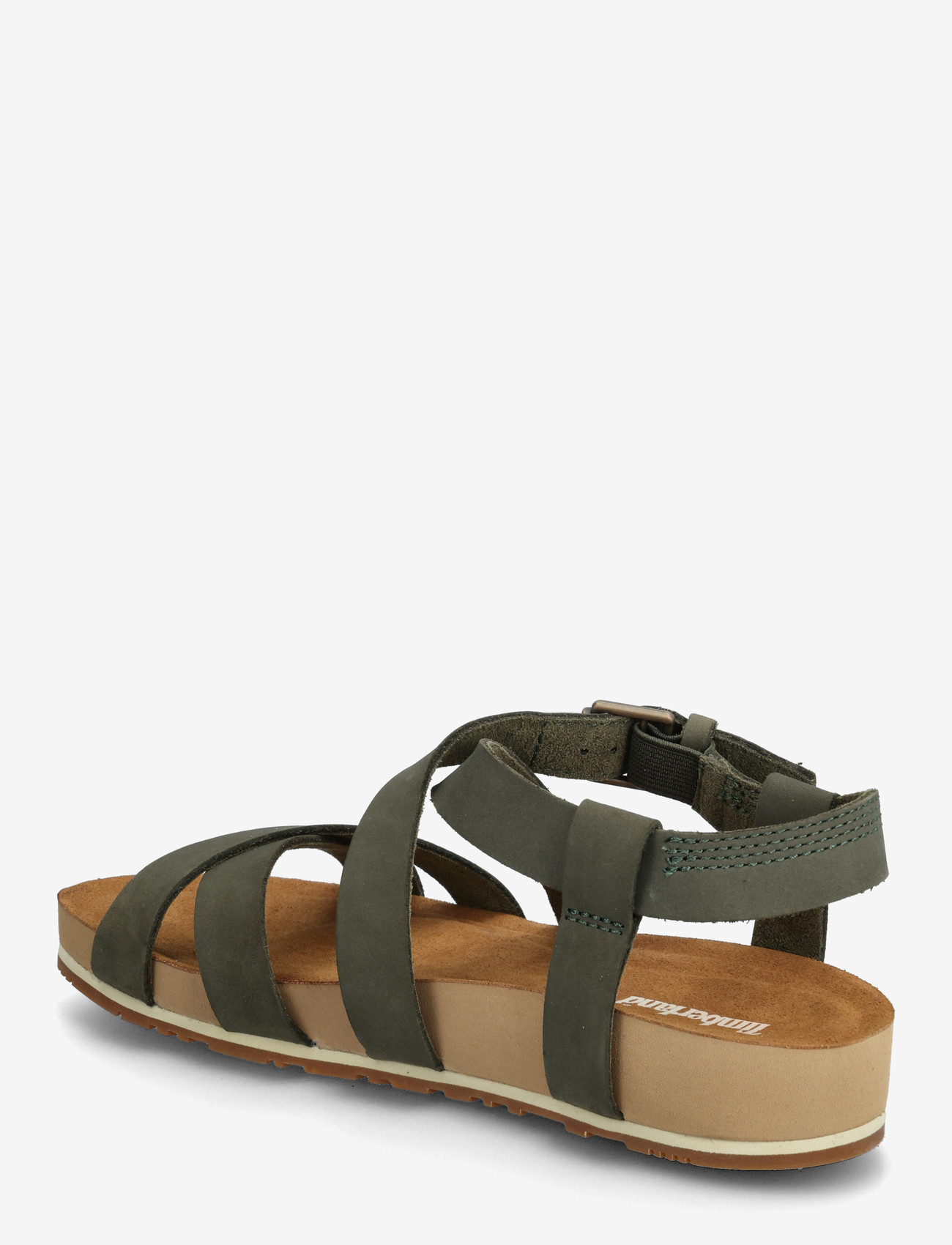 Timberland - Malibu Waves BACKSTRAP SANDAL DARK GREEN NUBUCK - platformsandaler - dark green - 2