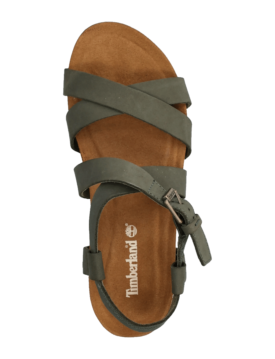 Timberland - BACKSTRAP SANDAL - plateau-sandalen - dark green - 3