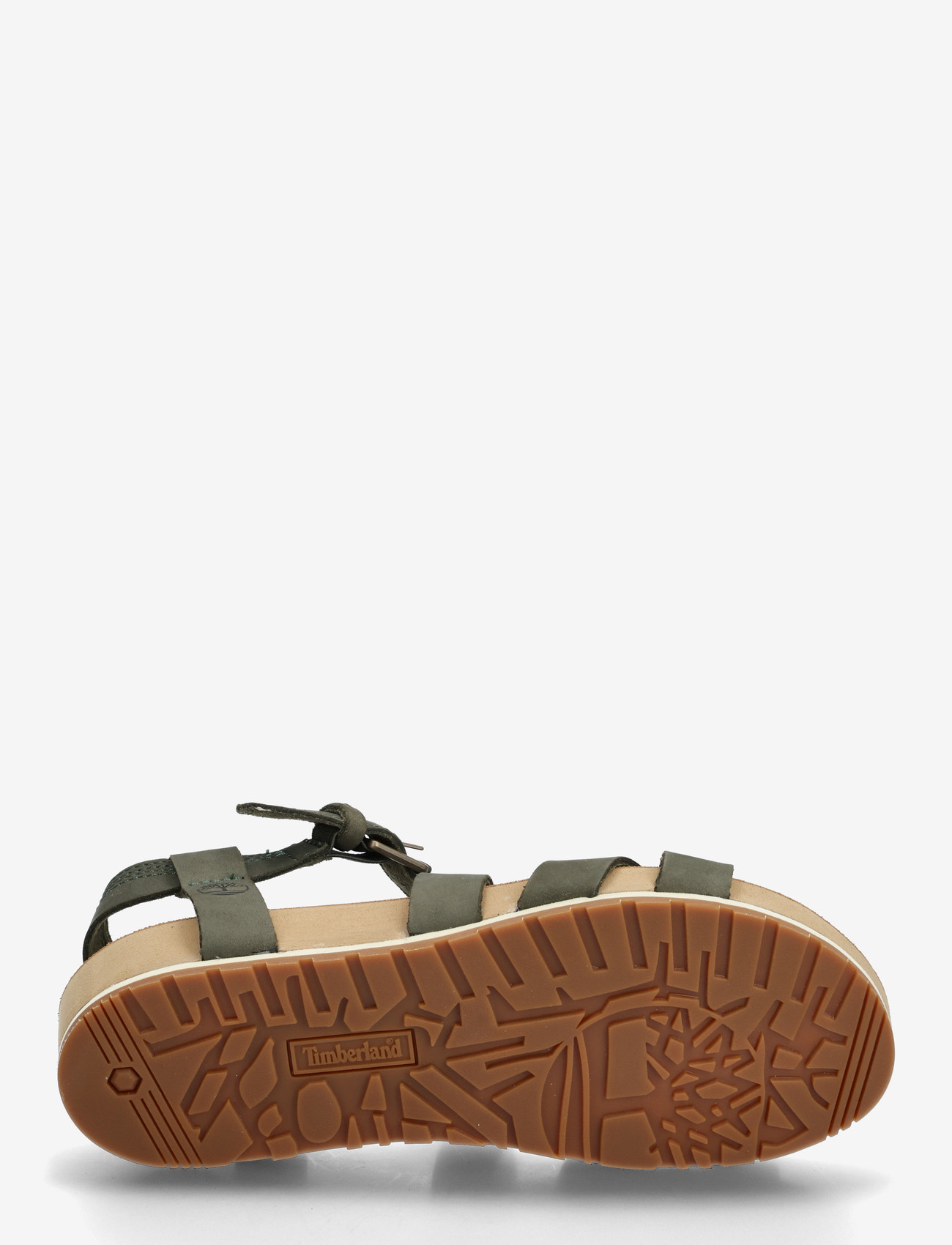 Timberland - Malibu Waves BACKSTRAP SANDAL DARK GREEN NUBUCK - platformsandaler - dark green - 4