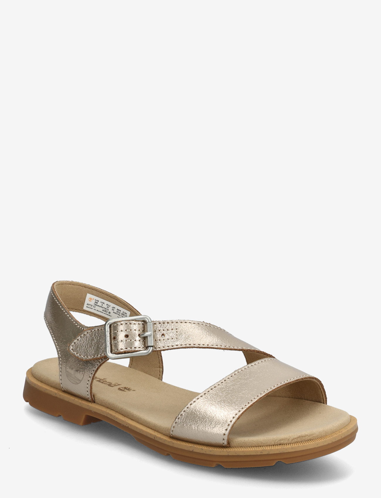 Timberland - CALISTA BAY BACKSTRAP SANDAL GOLD METALLIC - flade sandaler - gold - 0