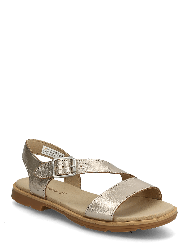 Timberland - CALISTA BAY BACKSTRAP SANDAL GOLD METALLIC - flade sandaler - gold - 0