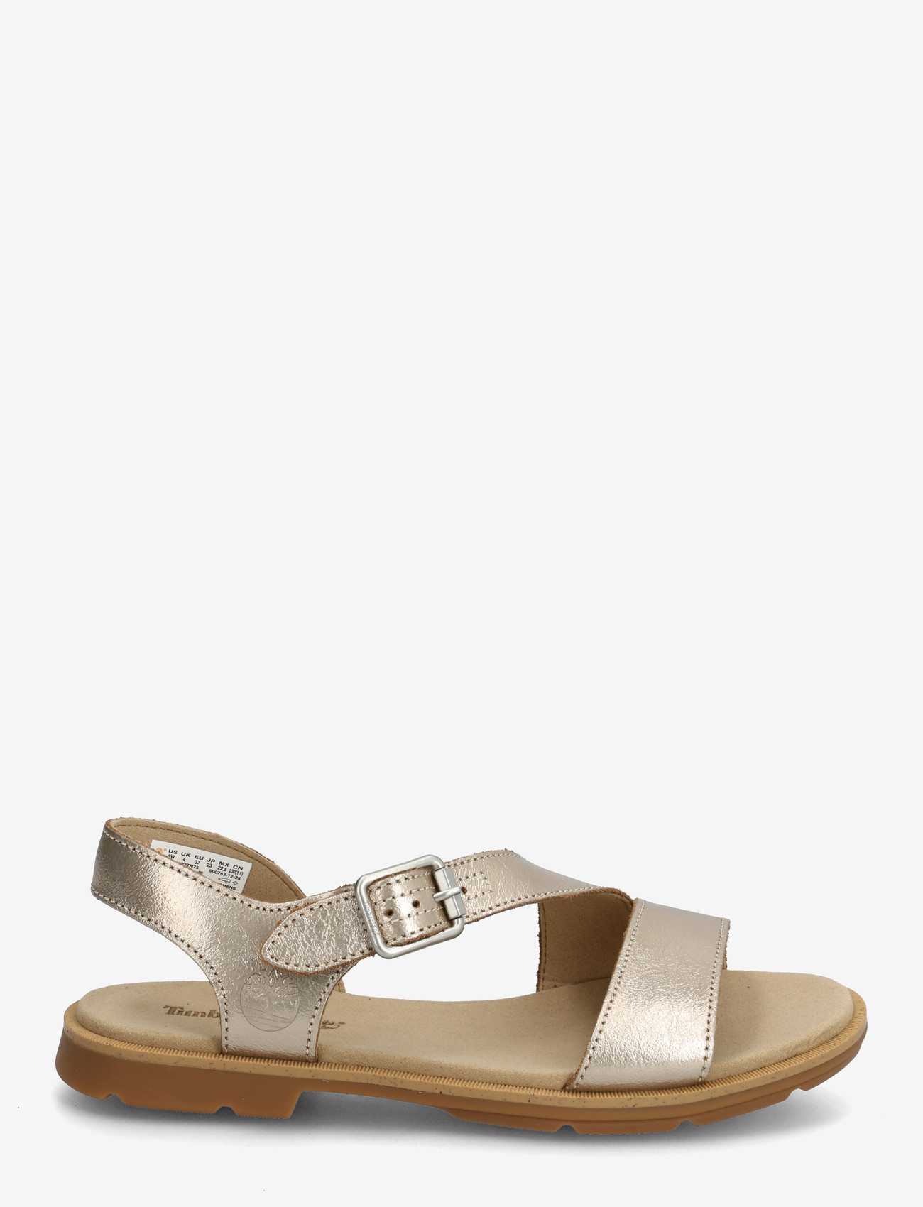 Timberland - CALISTA BAY BACKSTRAP SANDAL GOLD METALLIC - flade sandaler - gold - 1