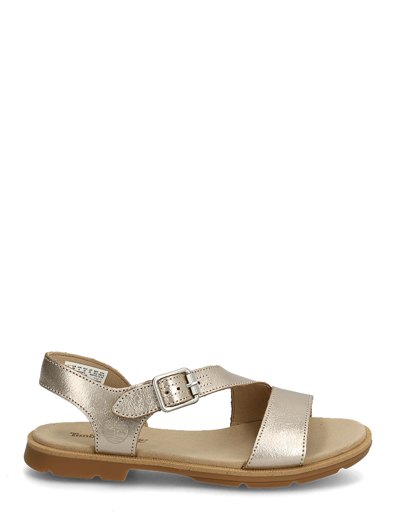 Timberland - CALISTA BAY BACKSTRAP SANDAL GOLD METALLIC - flade sandaler - gold - 1