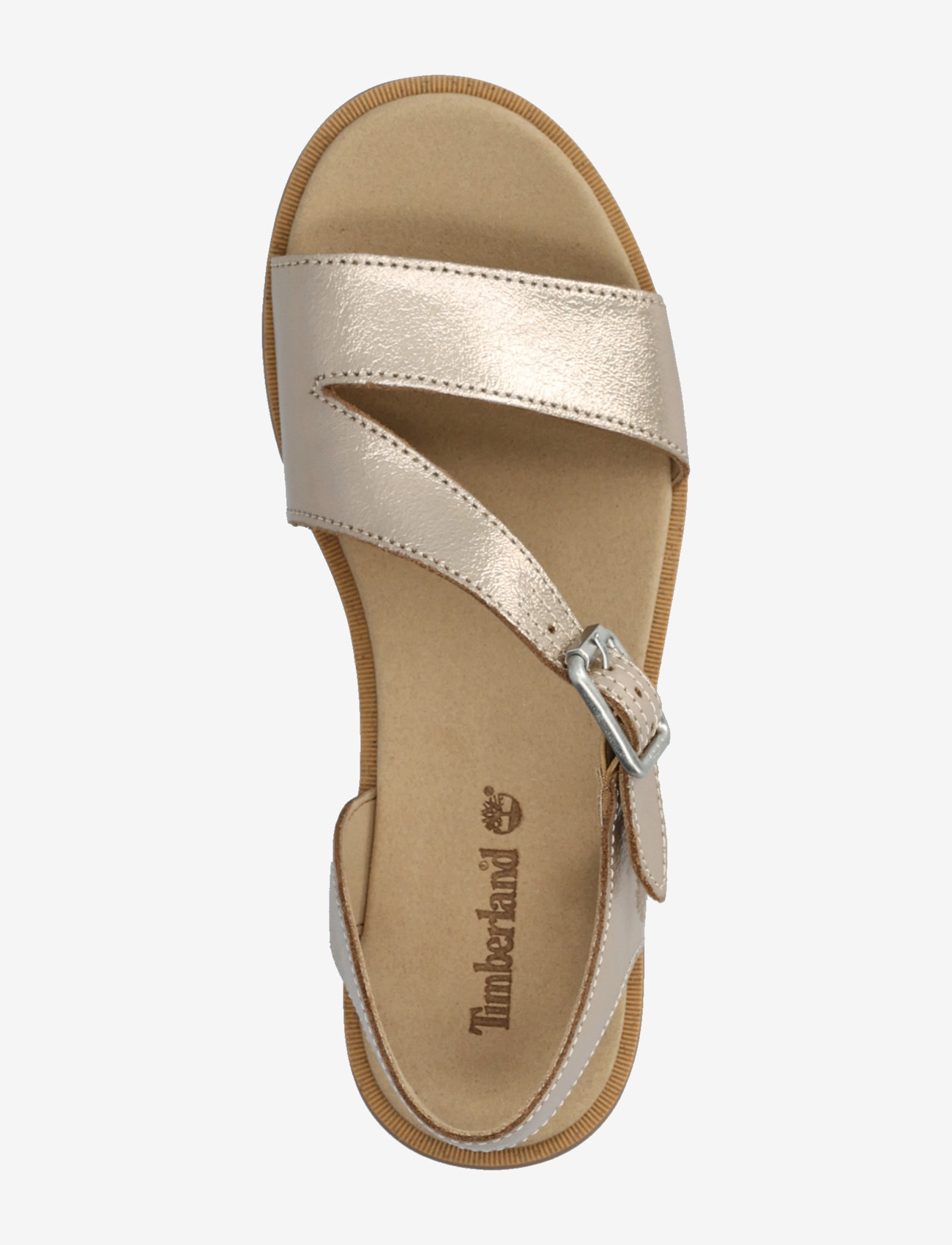 Timberland - CALISTA BAY BACKSTRAP SANDAL GOLD METALLIC - flade sandaler - gold - 3