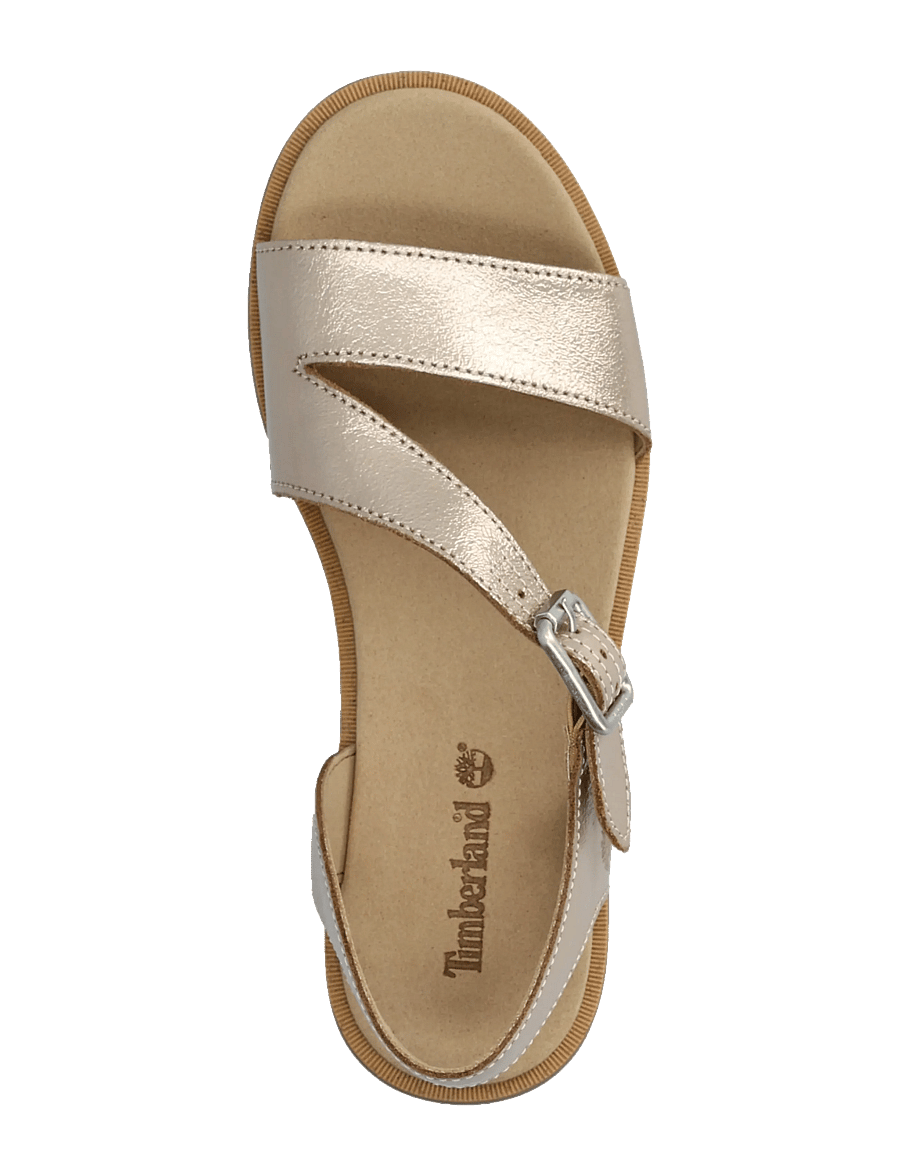 Timberland - BACKSTRAP SANDAL - flache sandalen - gold - 3