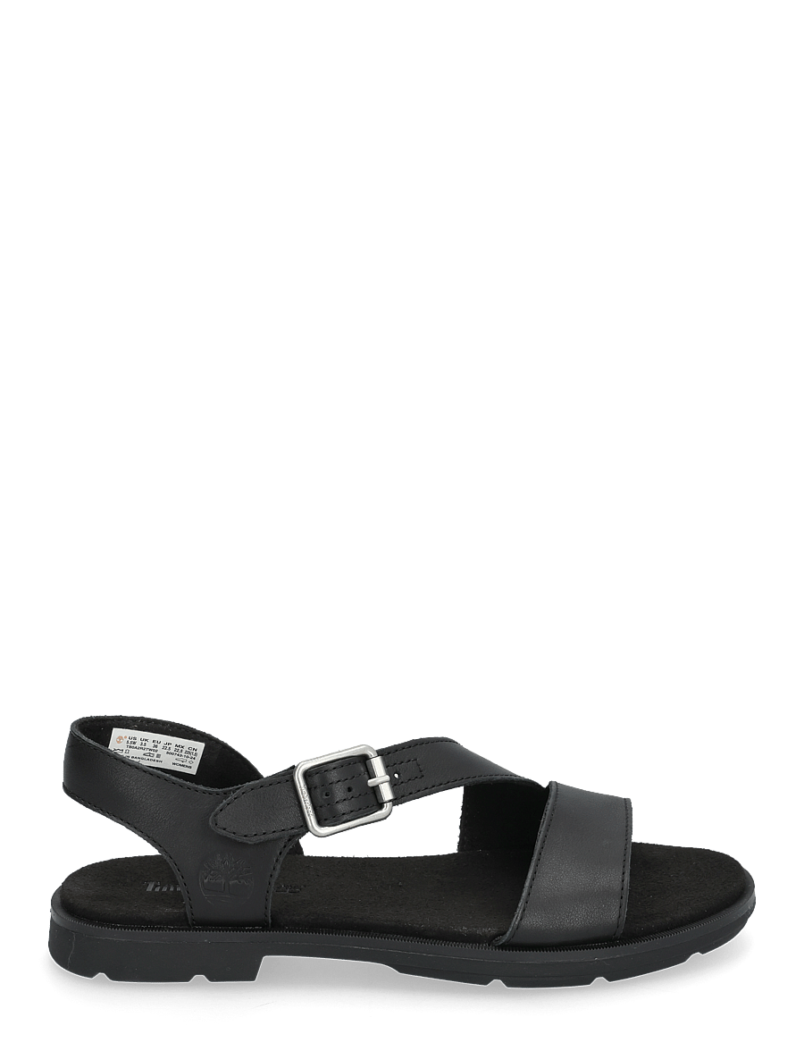 Timberland - CALISTA BAY BACKSTRAP SANDAL BLACK FULL GRAIN - flade sandaler - black - 1