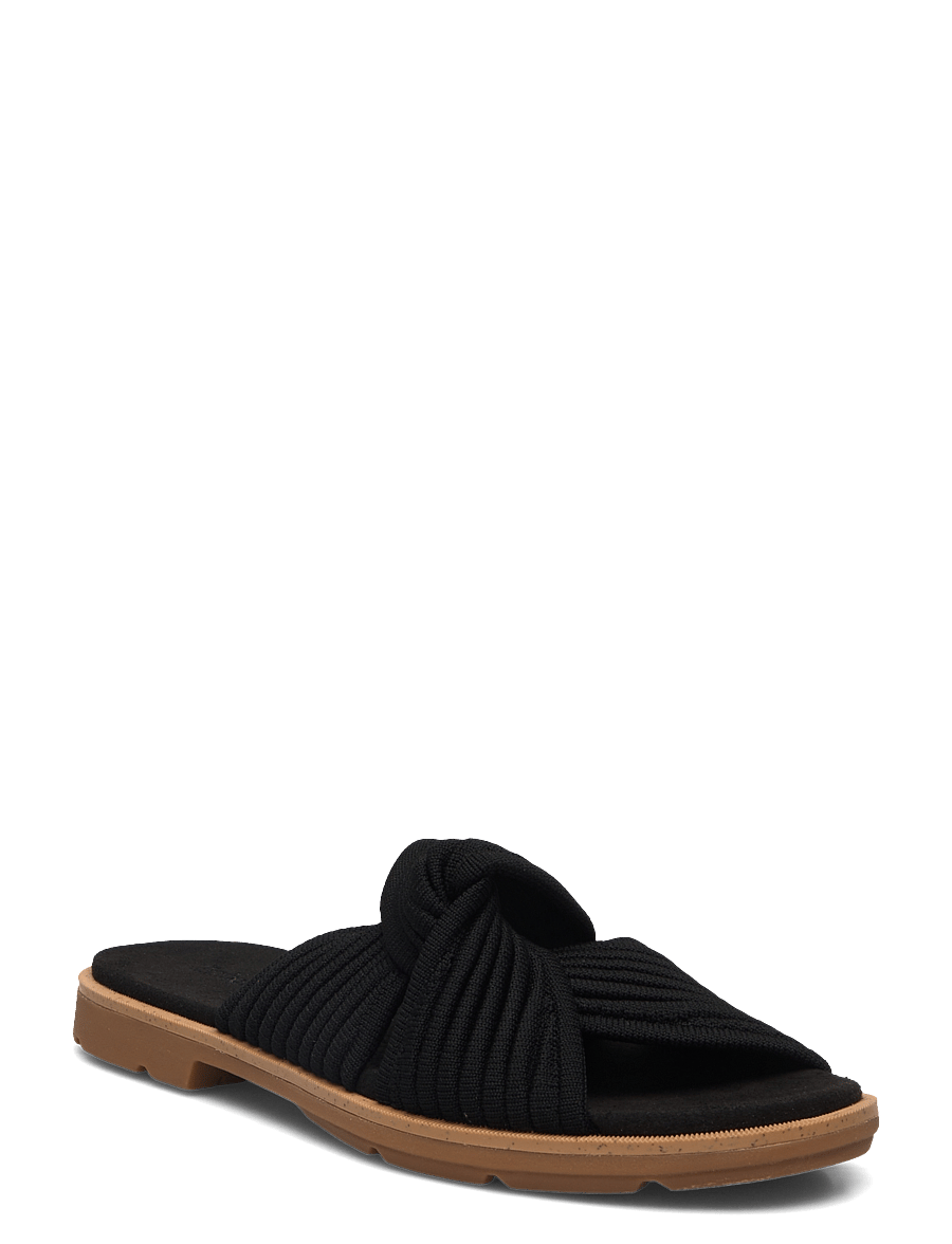Timberland - SLIDE SANDAL - flache sandalen - blk knit - 0