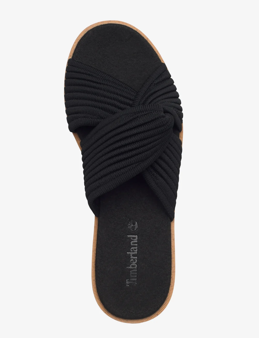 Timberland - SLIDE SANDAL - flache sandalen - blk knit - 3