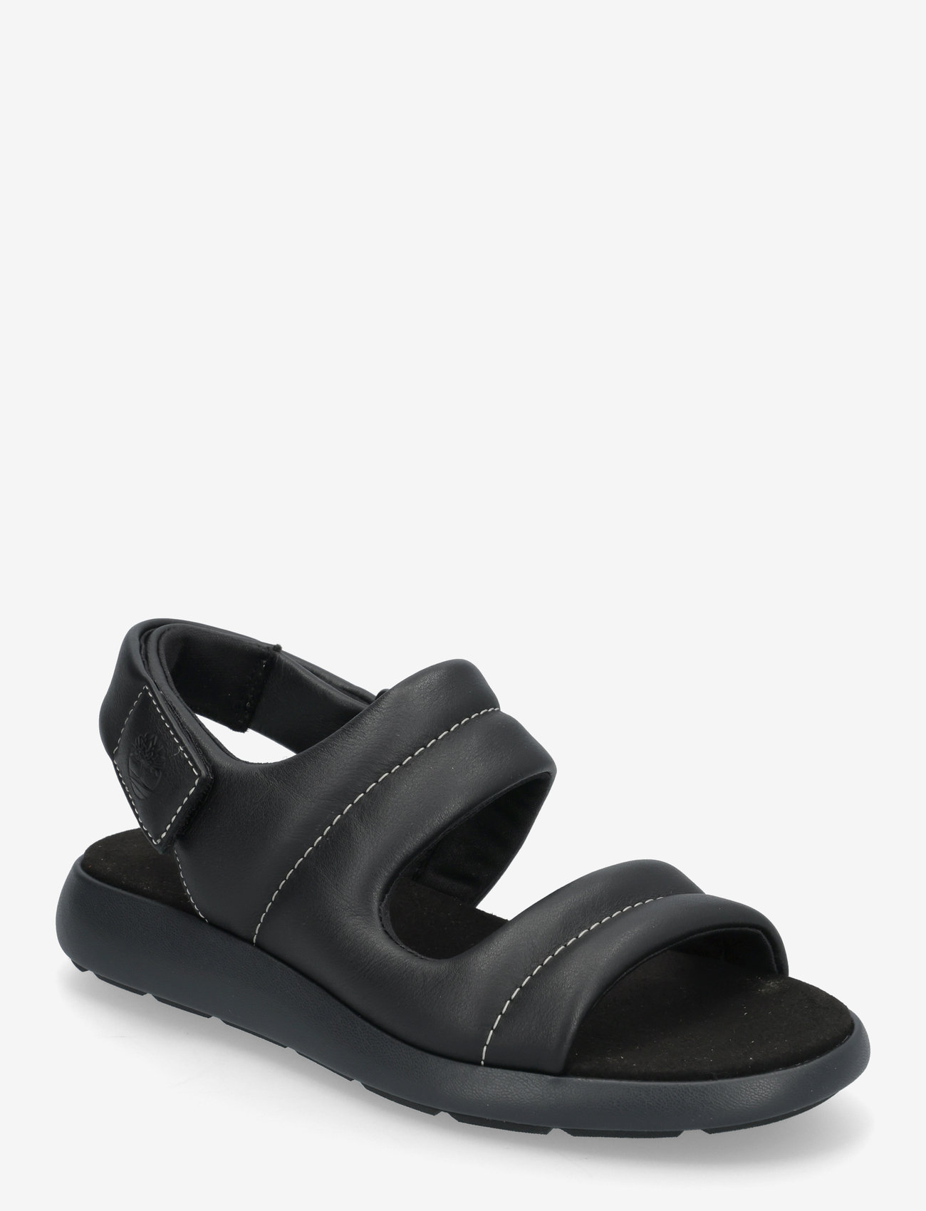 Timberland - BACKSTRAP SANDAL - flat sandals - blk full grain - 0