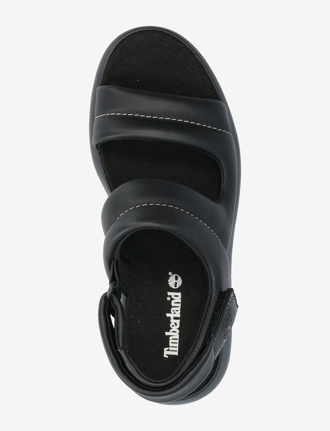Timberland - BACKSTRAP SANDAL - flat sandals - blk full grain - 3