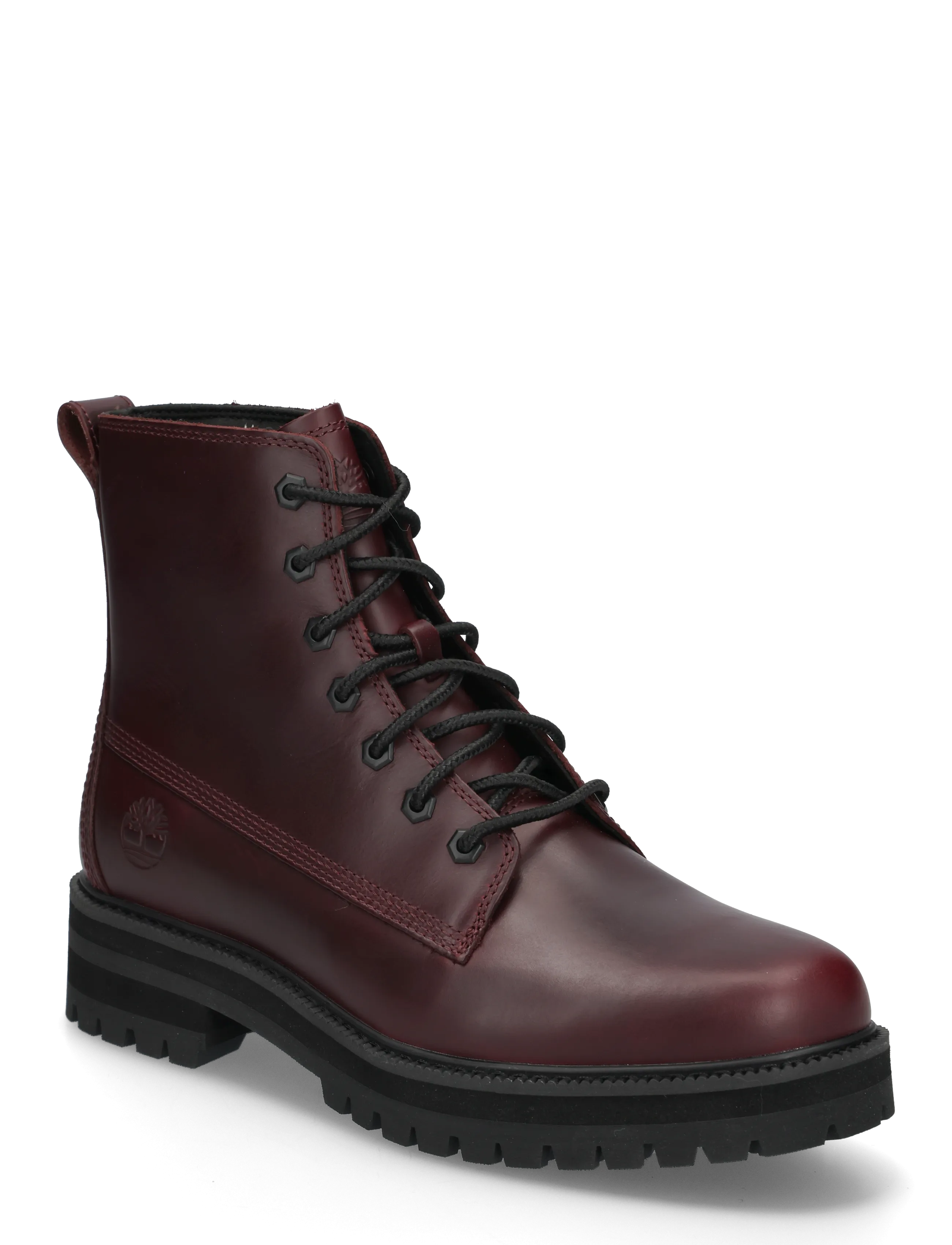 Timberland MID LACE UP BOOT - Boots - BUR F GRAIN / burgundy
