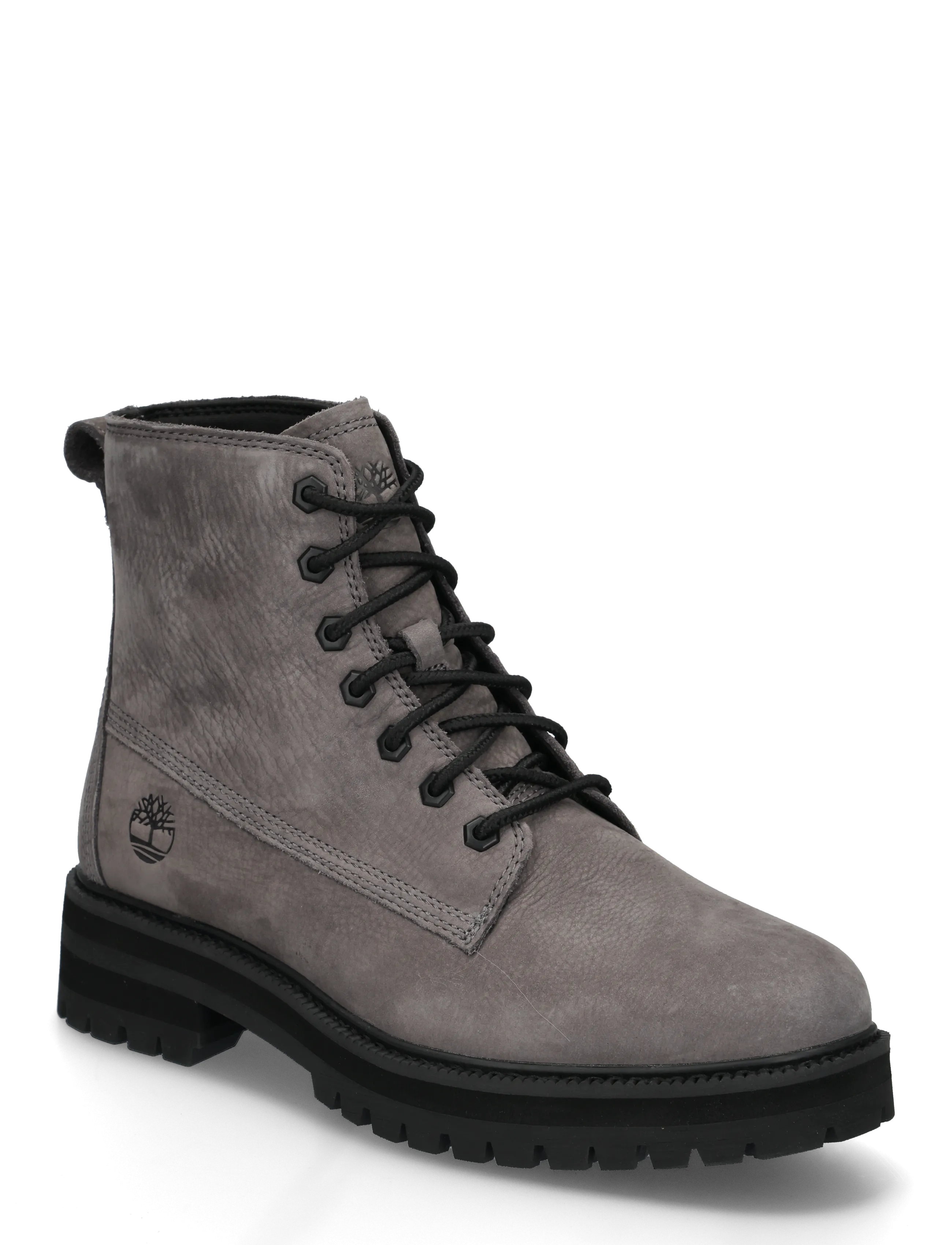 Timberland MID LACE UP BOOT - Shoes - DK GREY NUBUCK / grey