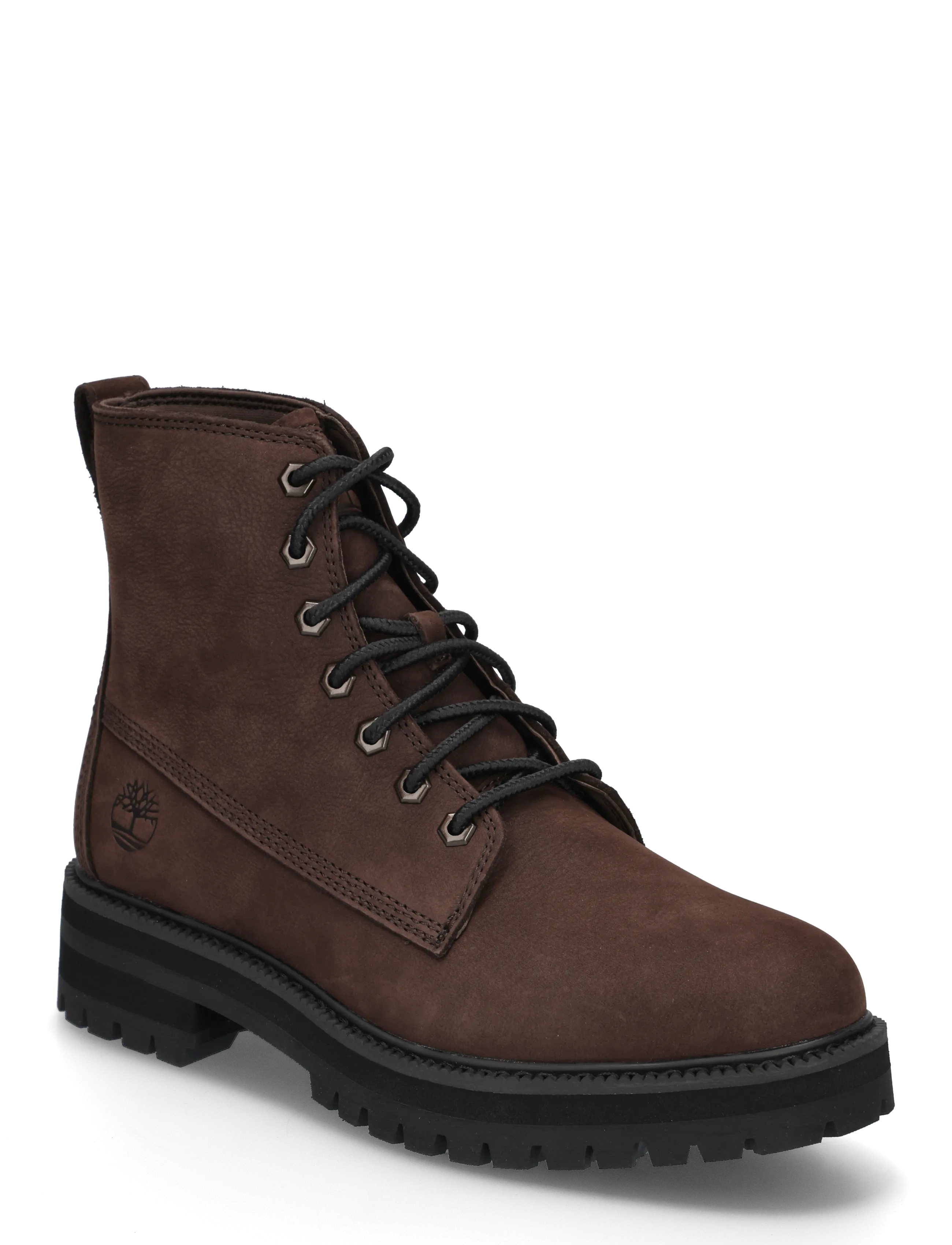 Timberland MID LACE UP BOOT - Boots - DK BRN NUBUCK / brown