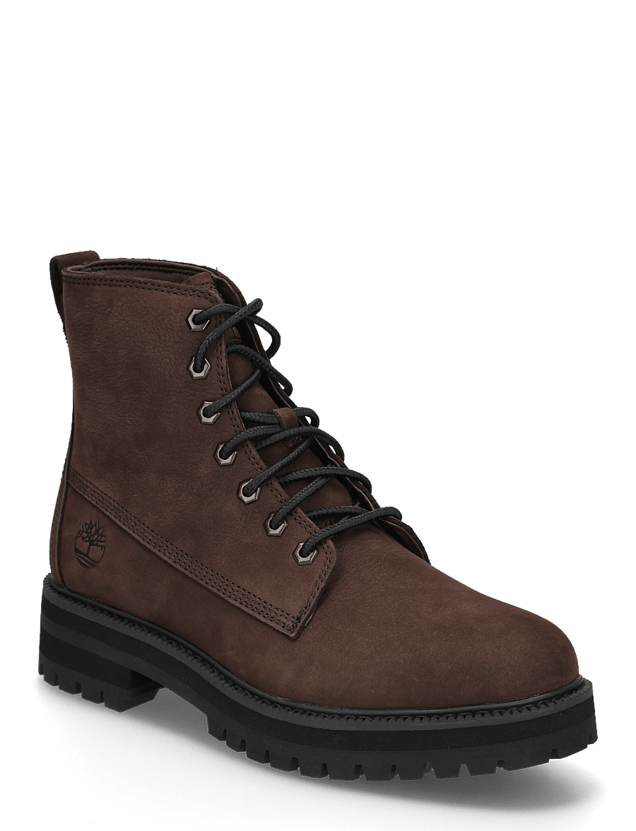 Timberland - MID LACE UP BOOT - schnürstiefel - dk brn nubuck - 0