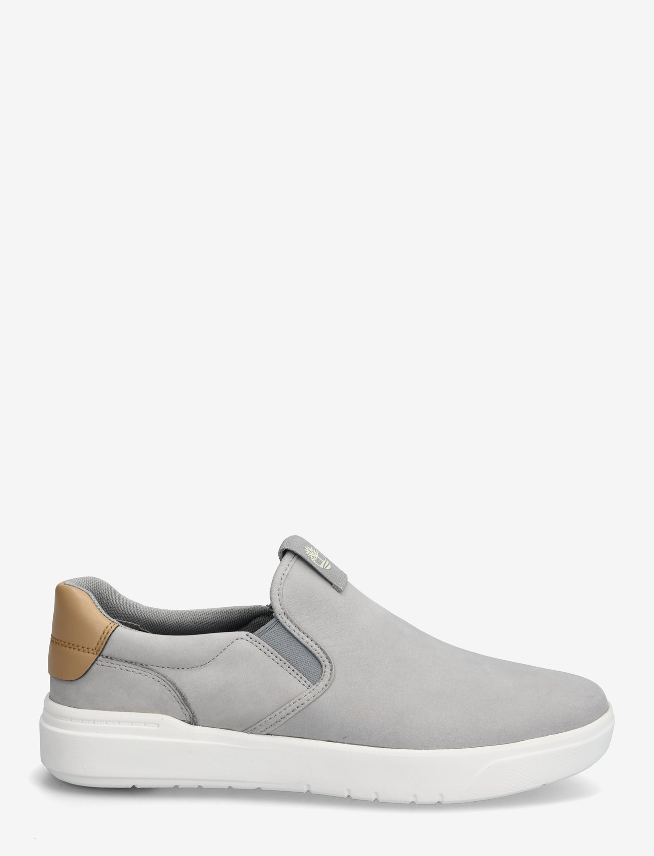Timberland - Seneca Bay LOW SLIP ON SNEAKER LIGHT GREY NUBUCK - baskets slip-ons - light grey - 2
