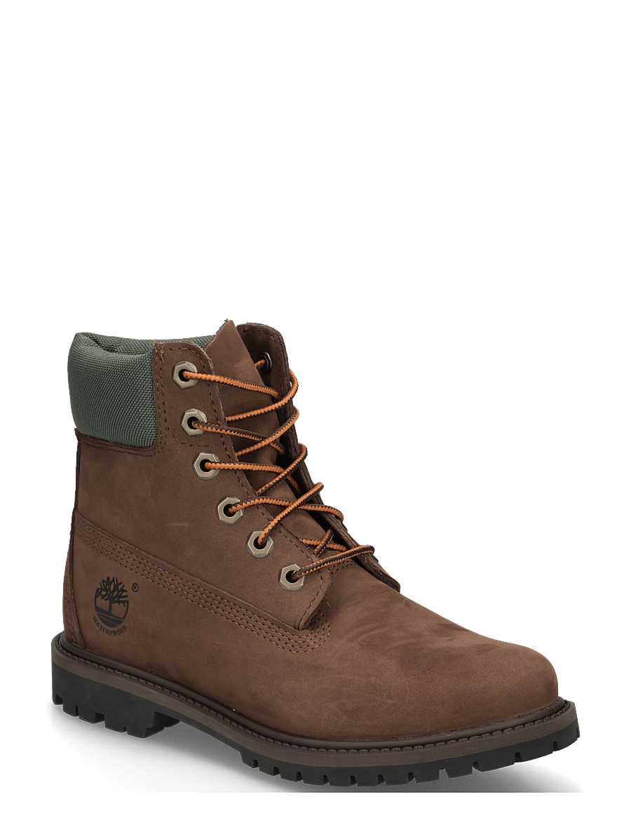 Timberland - 6 INCH LACE UP WATERPROOF BOOT - geschnürte stiefel - all dk brn nbk - 0