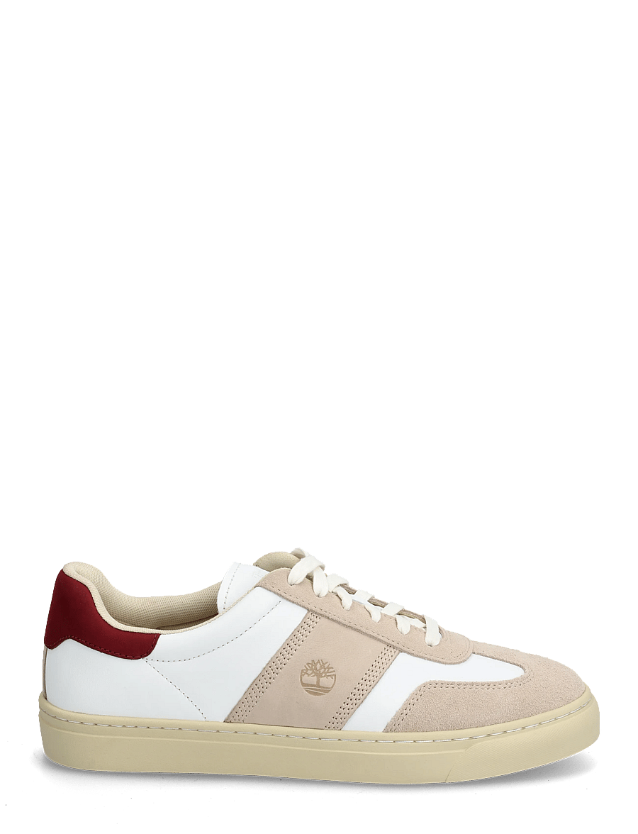 Timberland - Lisbon Street LOW LACE UP SNEAKER WHITE FULL GRAIN W LT BEI - madala säärega - white - 1