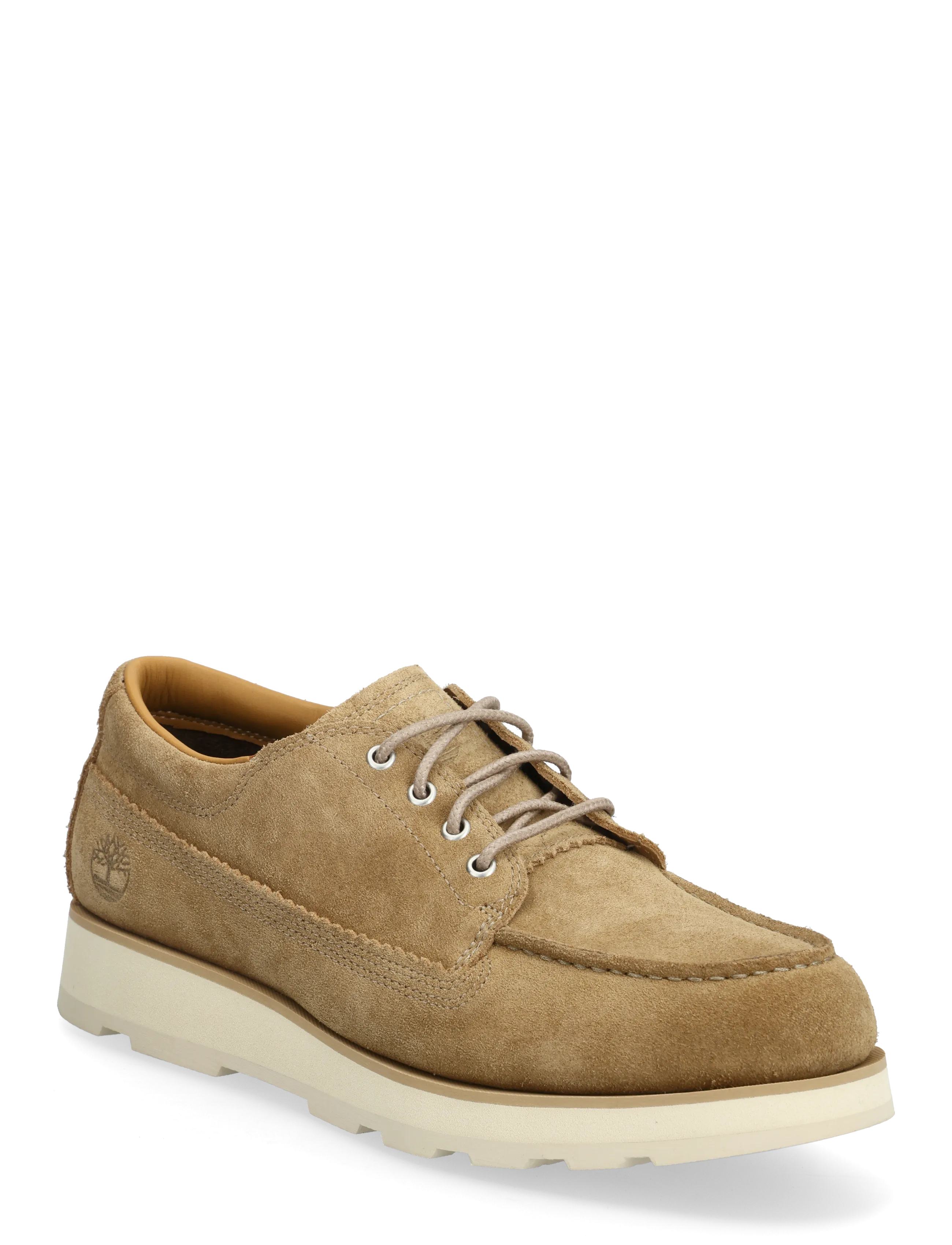 Britton Mills Lace Up Shoe Medium Beige Suede