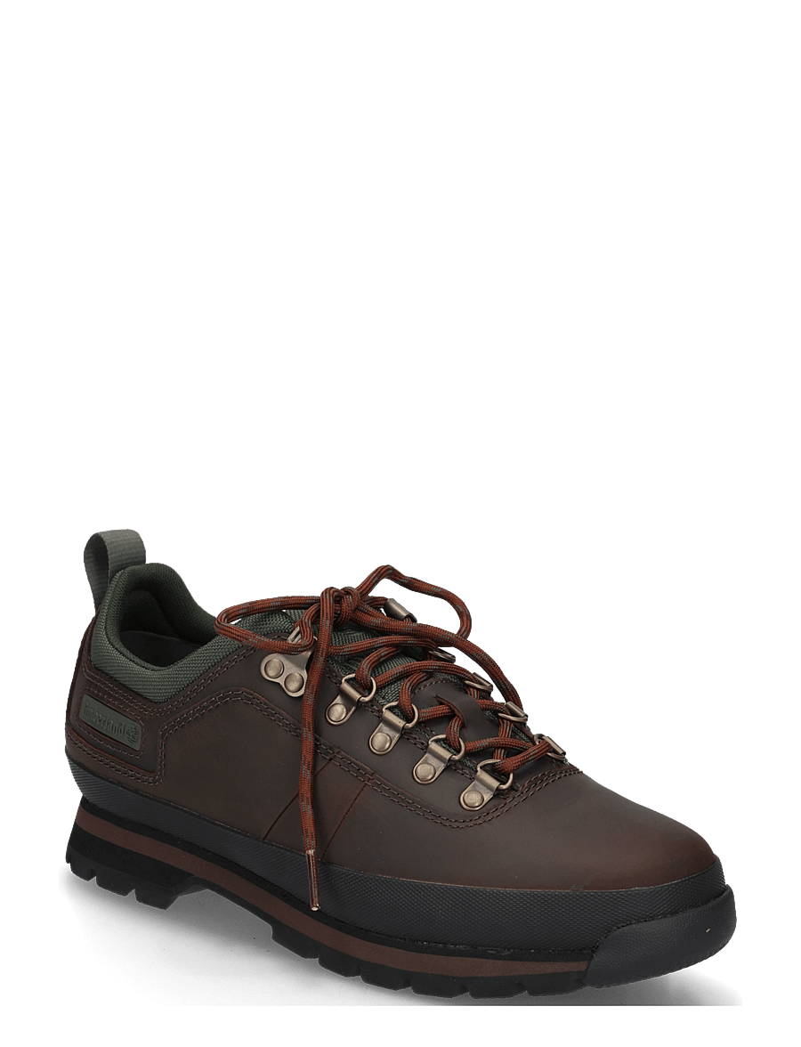 Timberland - LACE UP SHOE - schnürstiefel - dk brn f grain - 0
