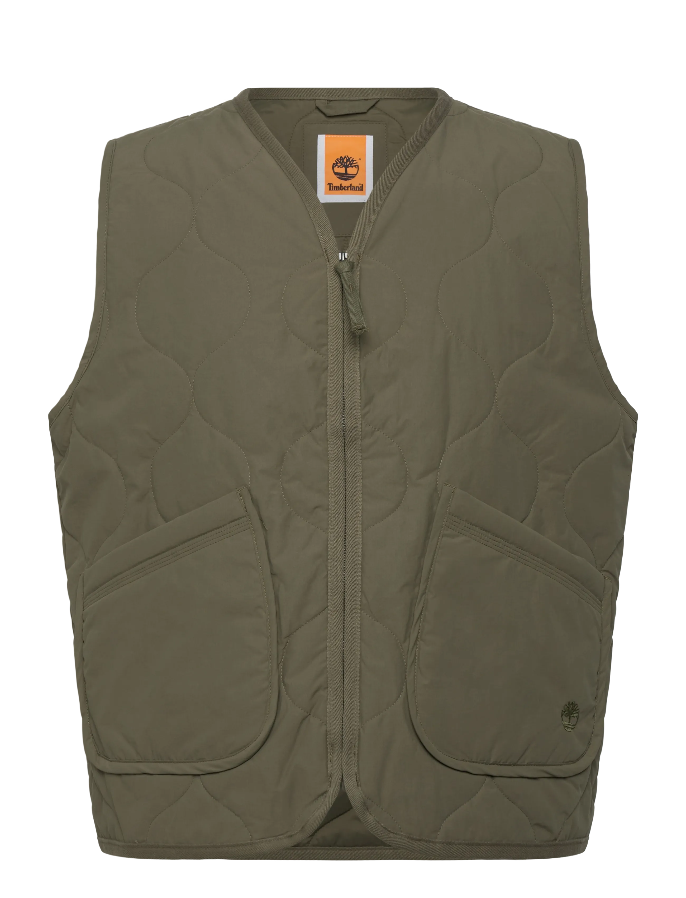 Timberland Quilted Vest LEAF GREEN - Västar - DARK GREEN / khaki/green