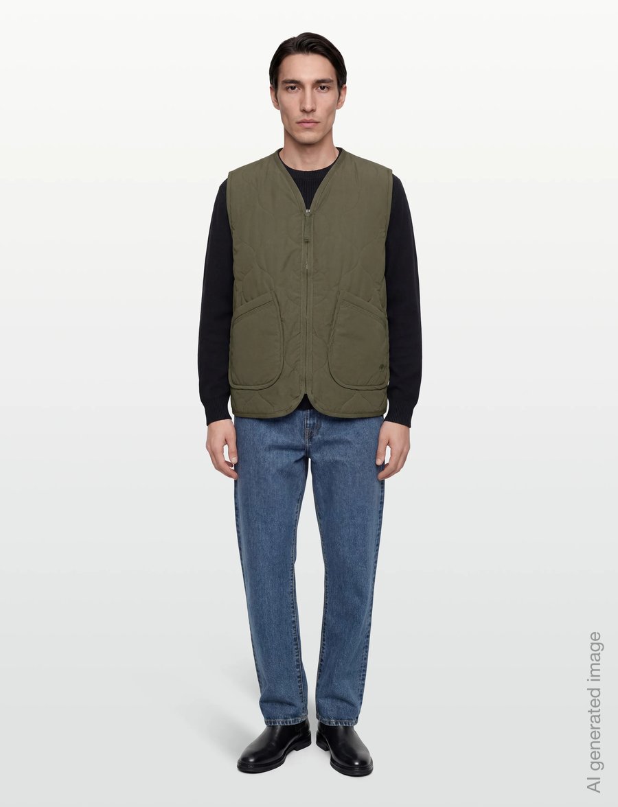 Timberland - Quilted Vest LEAF GREEN - västar - dark green - 0