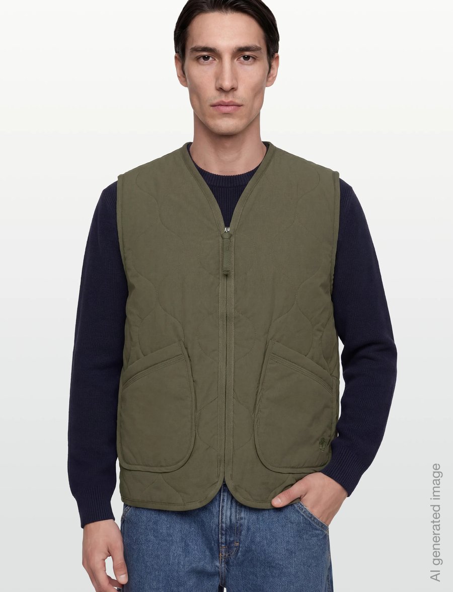 Timberland - Quilted Vest LEAF GREEN - västar - dark green - 3