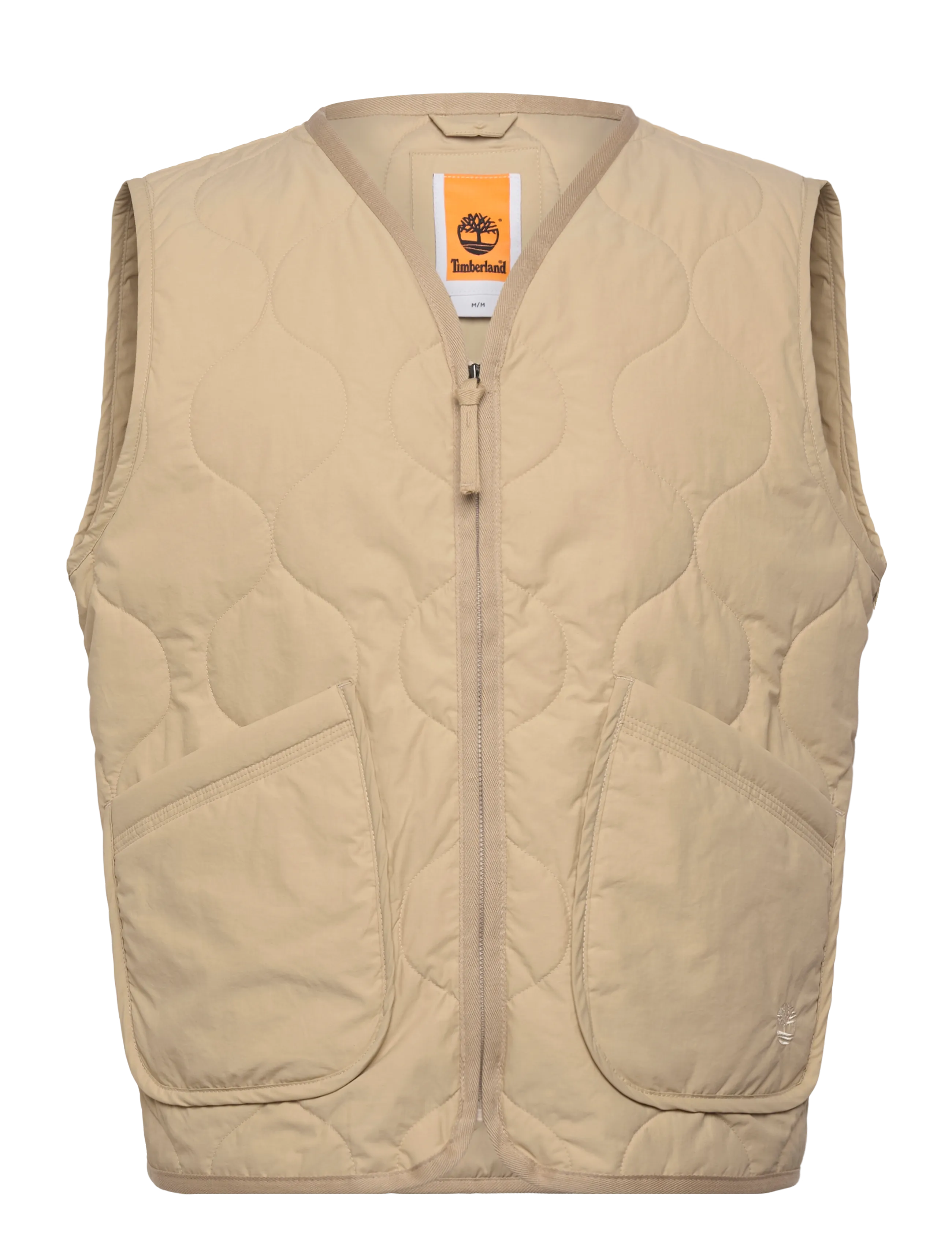 Timberland Quilted Vest Safari, XXL, Beige, Overtøj > Veste, Herre