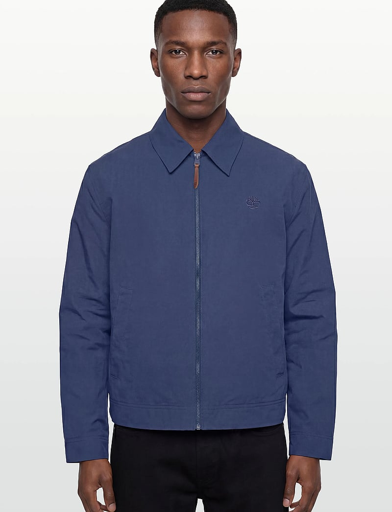 Timberland - STRATHAM DWR Stratham Cotton Bomber OCEANA - frühlingsjacken - dark blue - 3