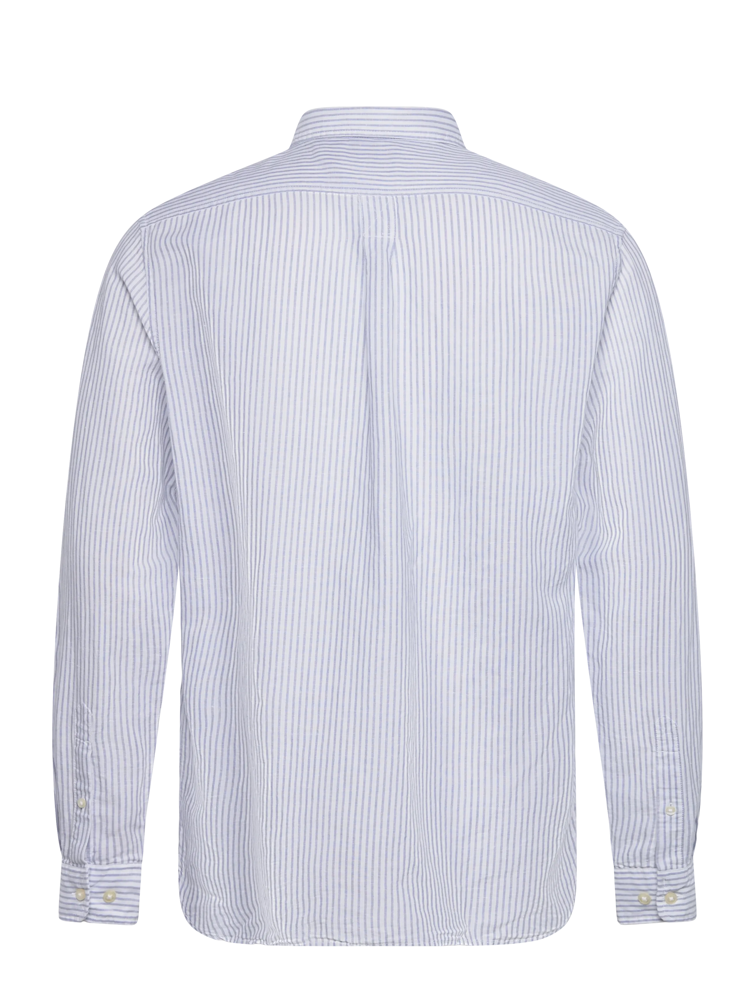 Timberland - MILL BROOK Linen Striped Shirt (Regular) STONE WASH YD - gestreifte hemden - medium blue - 1
