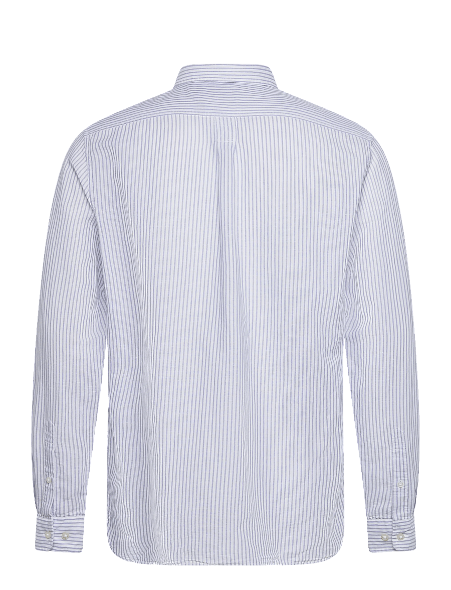 Timberland - MILL BROOK Linen Striped Shirt (Regular) STONE WASH YD - gestreepte overhemden - medium blue - 2