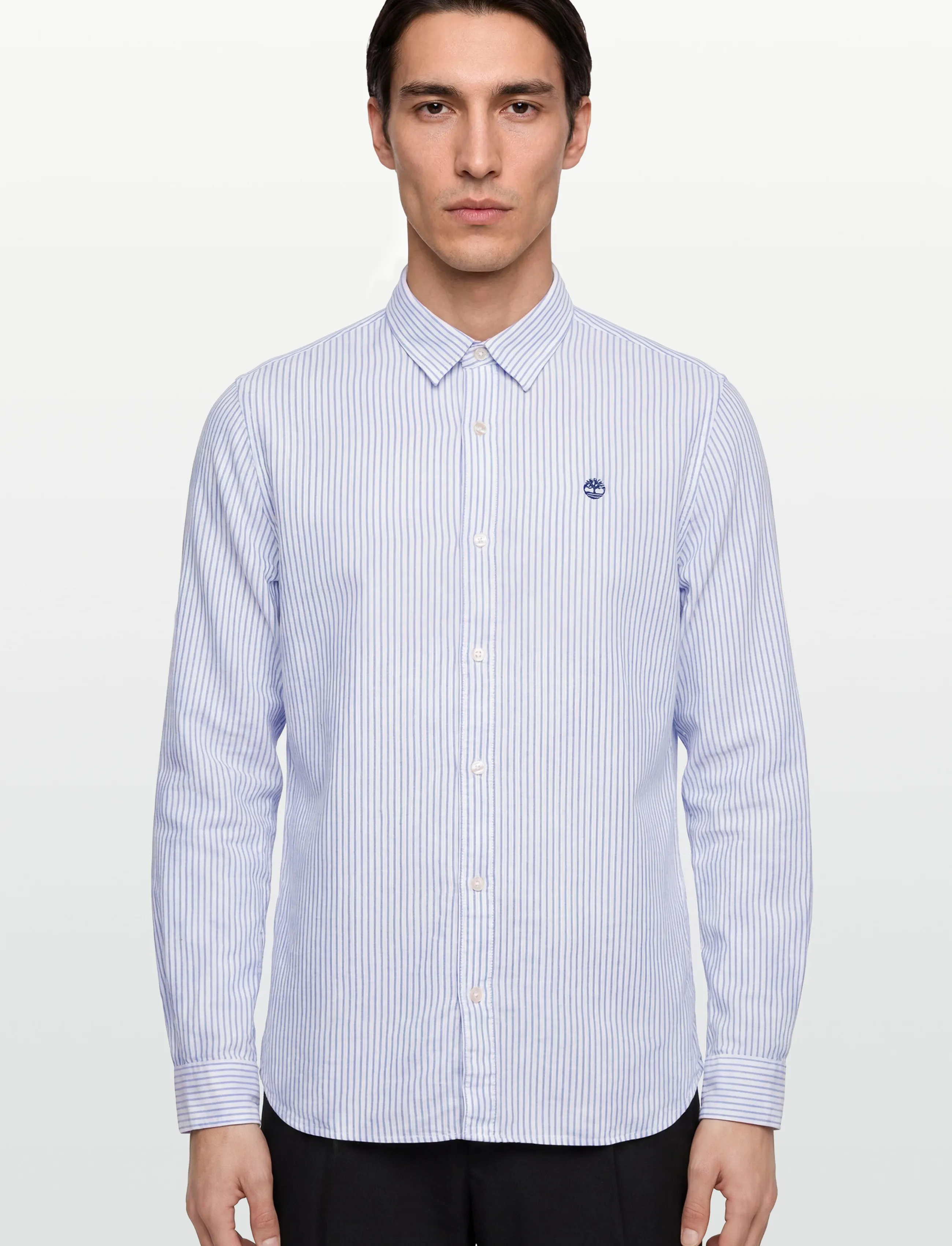 Timberland - MILL BROOK Linen Striped Shirt (Regular) STONE WASH YD - leinenhemden - medium blue - 3