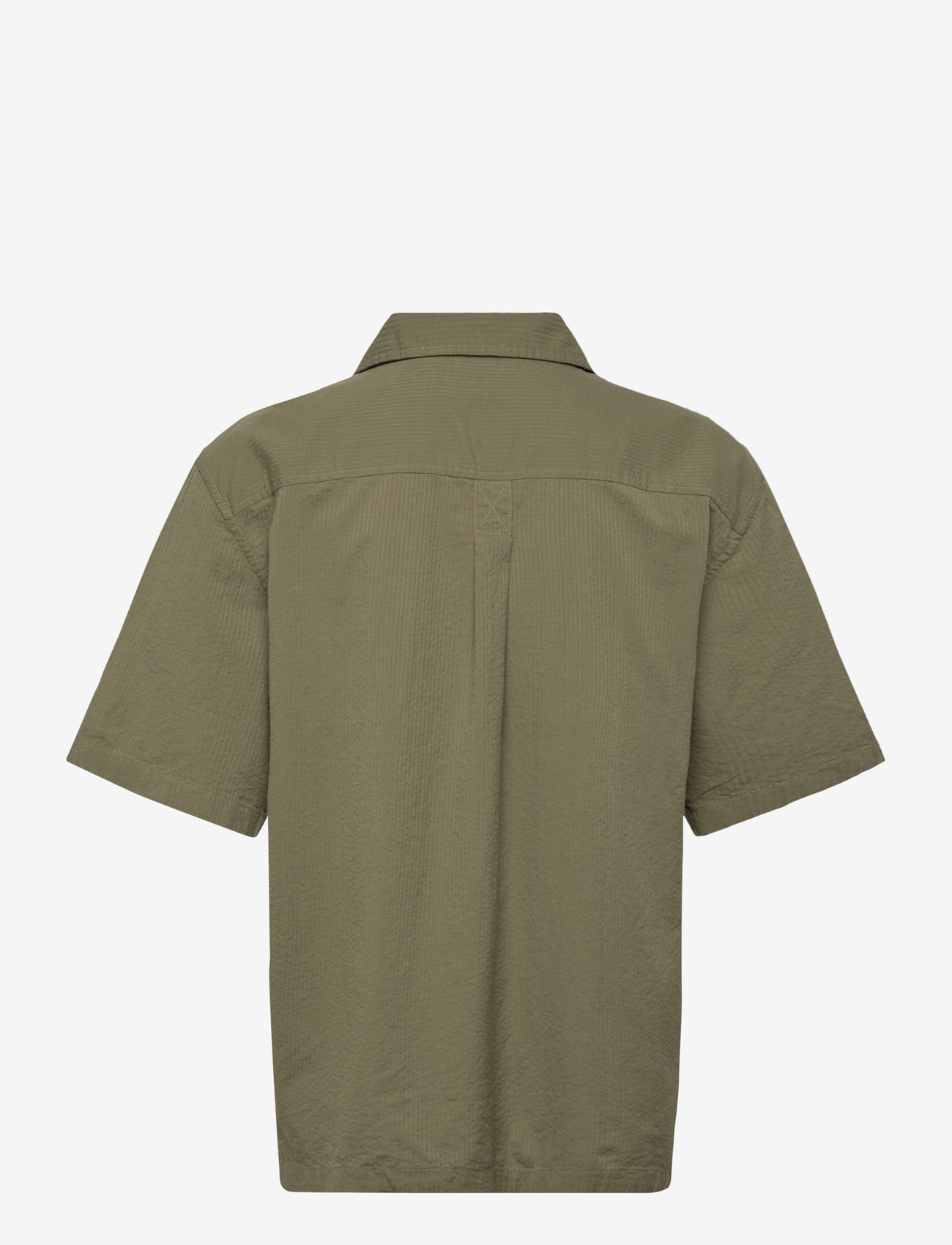 Timberland - SS Seersucker Resort Shirt CASSEL EARTH YD - kurzarmhemden - medium green - 1