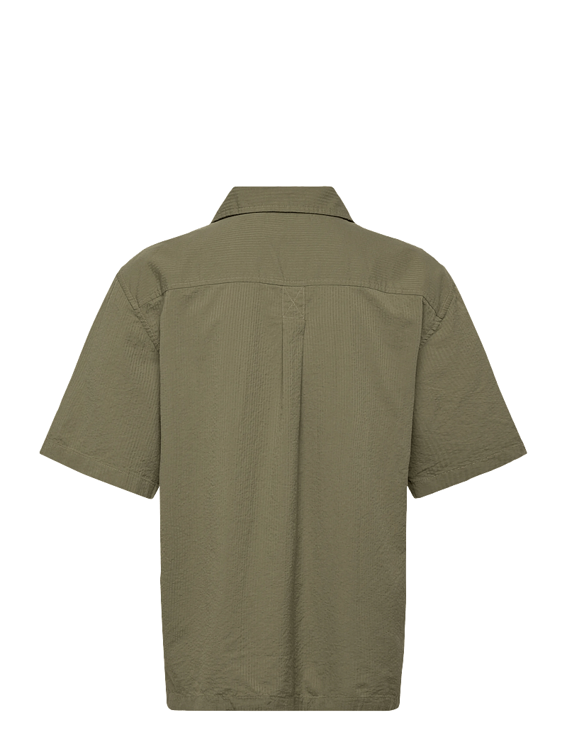 Timberland - SS Seersucker Resort Shirt CASSEL EARTH YD - kurzarmhemden - medium green - 1