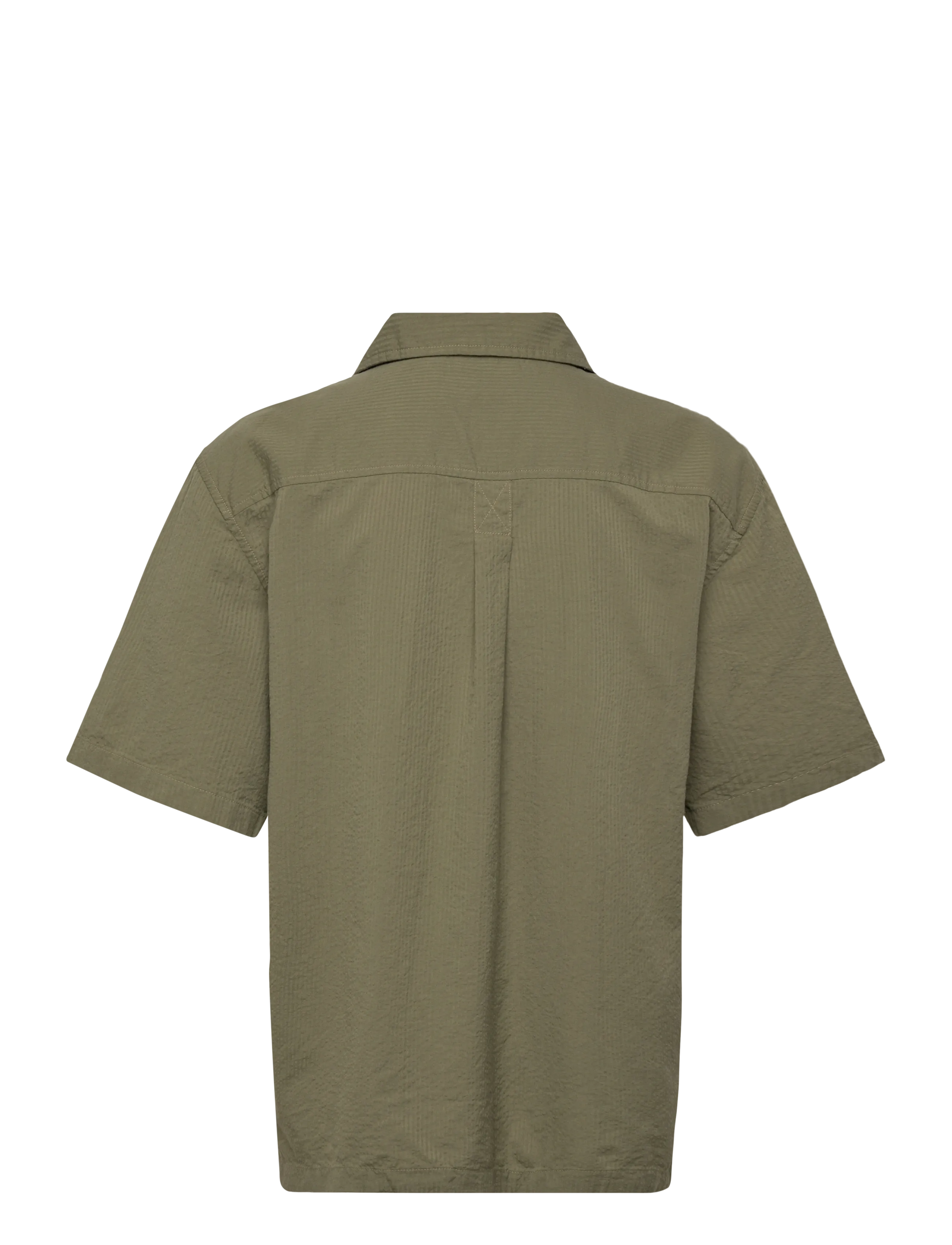 Timberland - SS Seersucker Resort Shirt CASSEL EARTH YD - kortærmede skjorter - medium green - 1