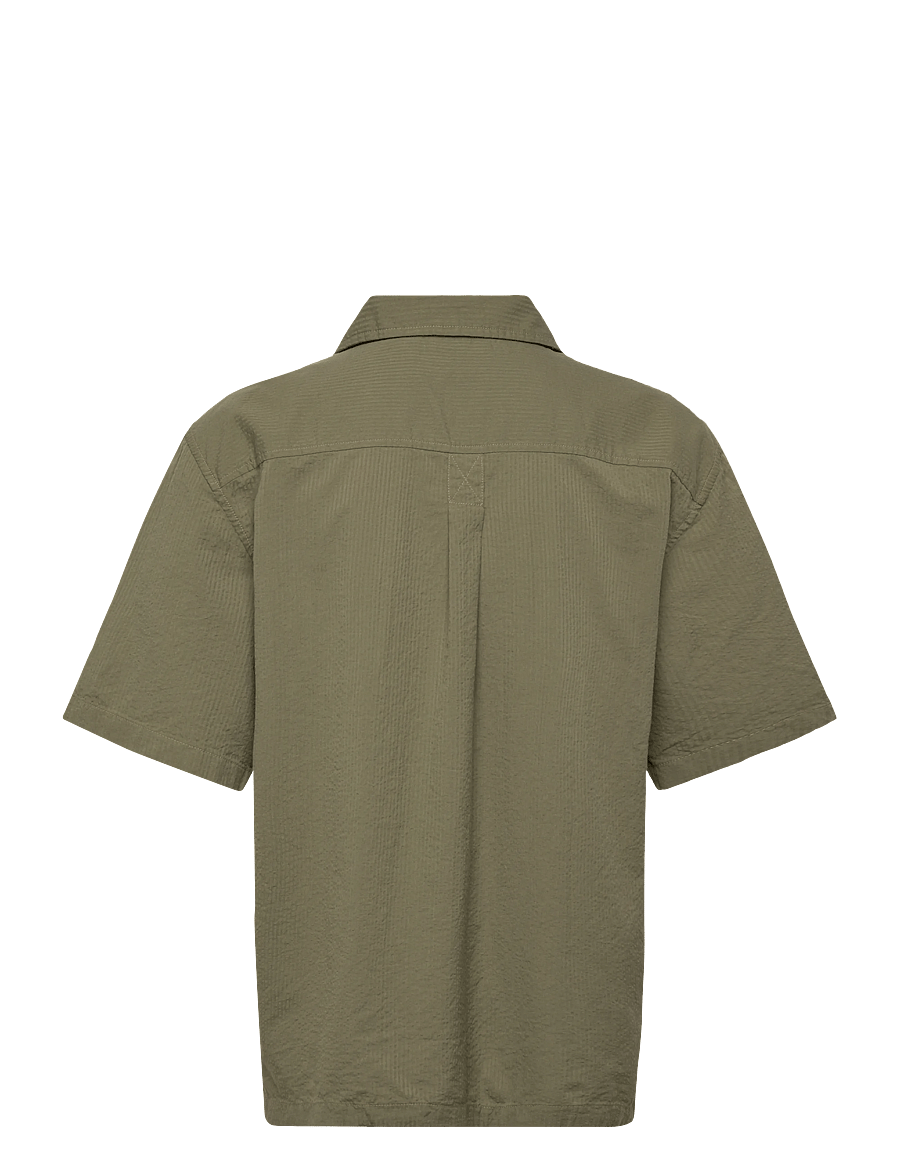 Timberland - SS Seersucker Resort Shirt CASSEL EARTH YD - chemises à manches courtes - medium green - 1