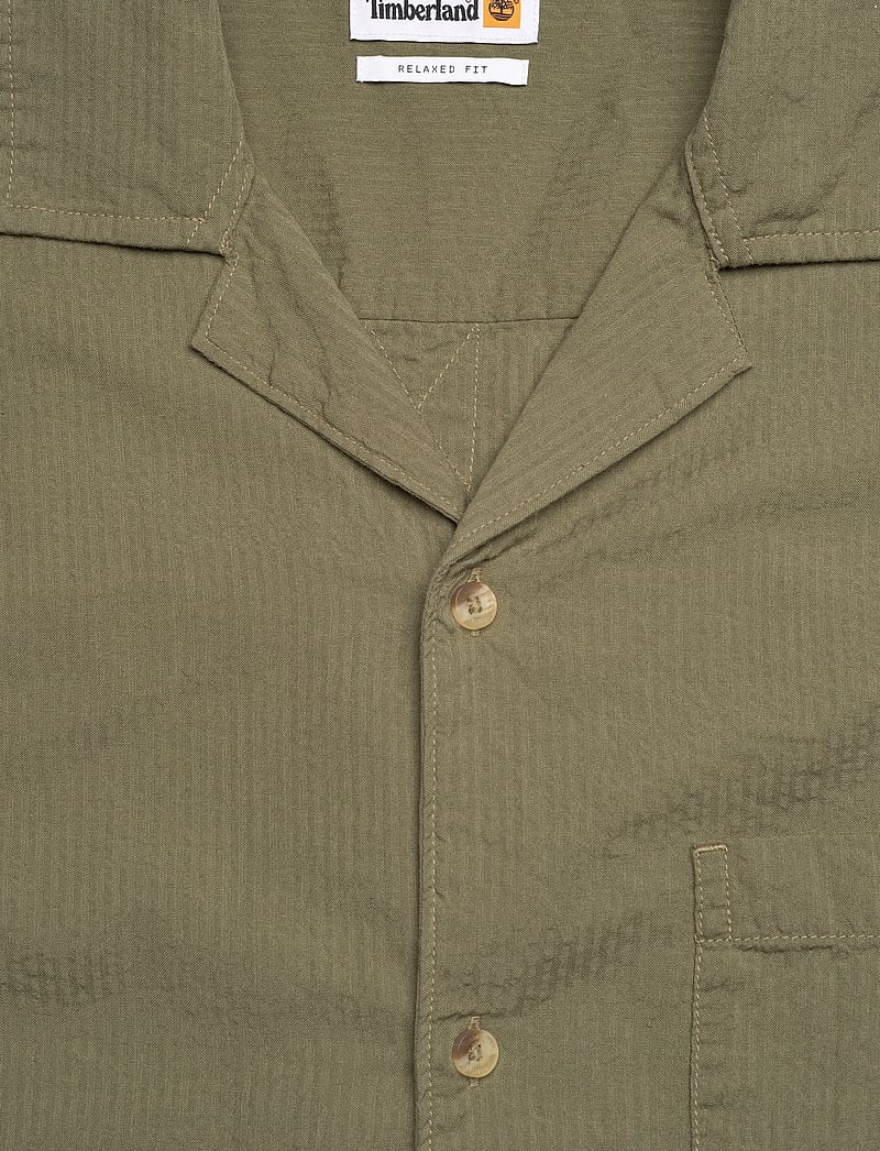 Timberland - SS Seersucker Resort Shirt CASSEL EARTH YD - kurzarmhemden - medium green - 2