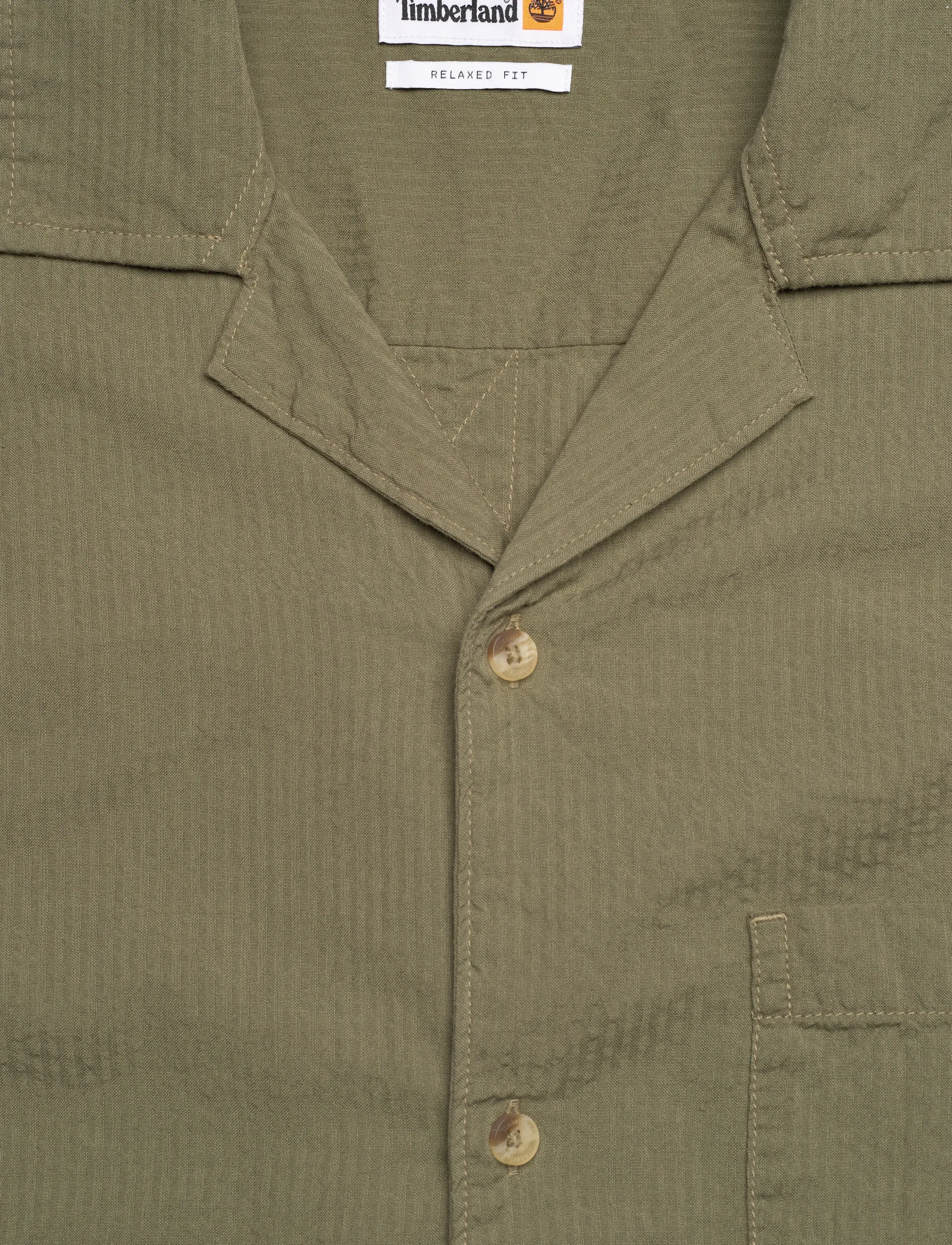 Timberland - SS Seersucker Resort Shirt CASSEL EARTH YD - kortærmede skjorter - medium green - 2
