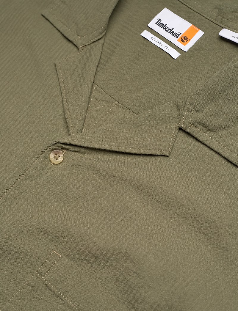 Timberland - SS Seersucker Resort Shirt CASSEL EARTH YD - kurzarmhemden - medium green - 3