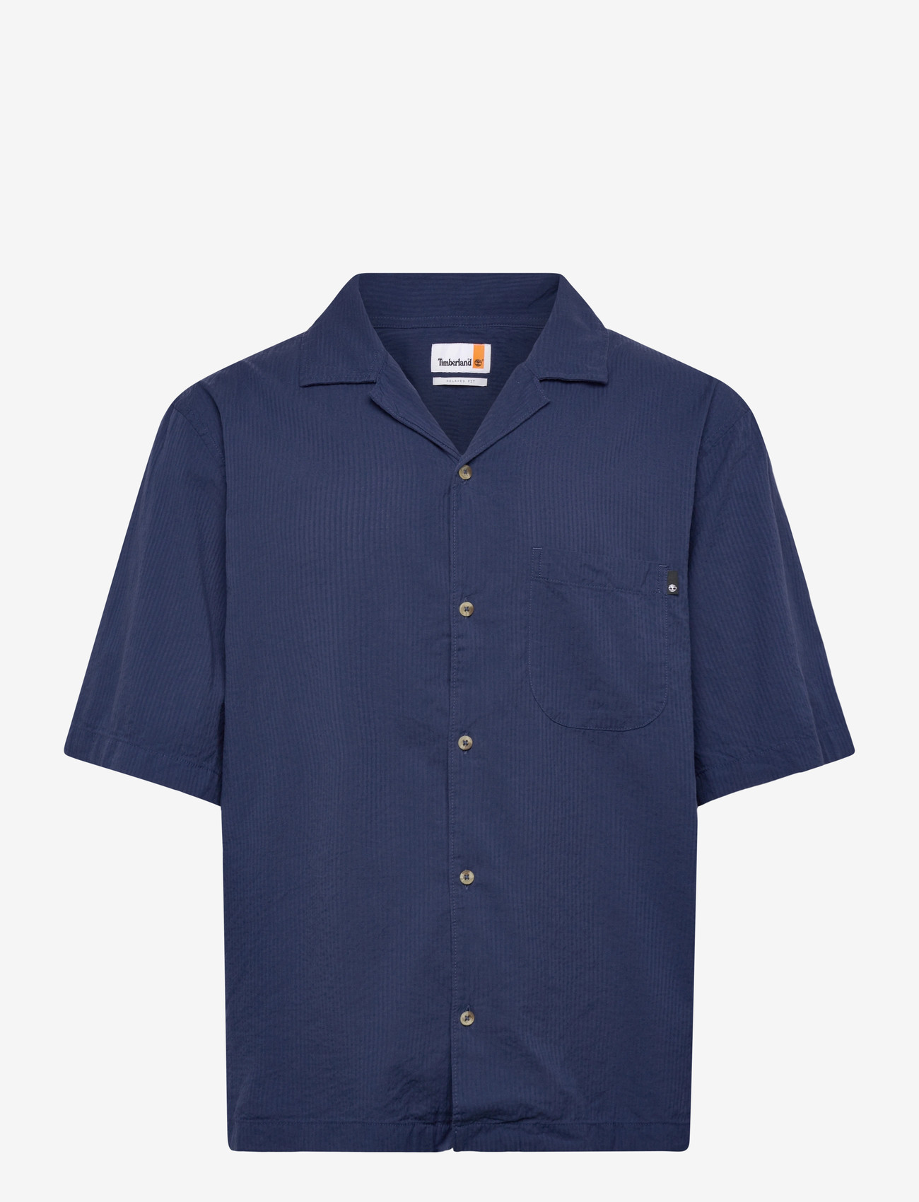 Timberland - SS Seersucker Resort Shirt OCEANA YD - casual shirts - dark blue - 0
