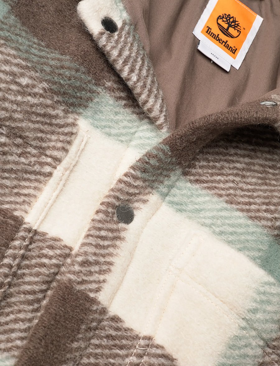 Timberland - Wool Blend Shacket - jacken - vintge white yd - 2