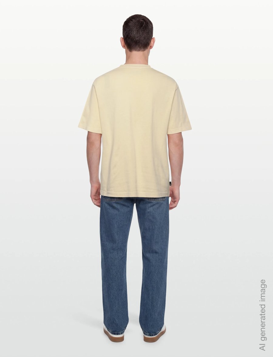 Timberland - GD Heavyweight Chest Pocket Tee PUTTY - lühikeste varrukatega t-särgid - light beige - 4