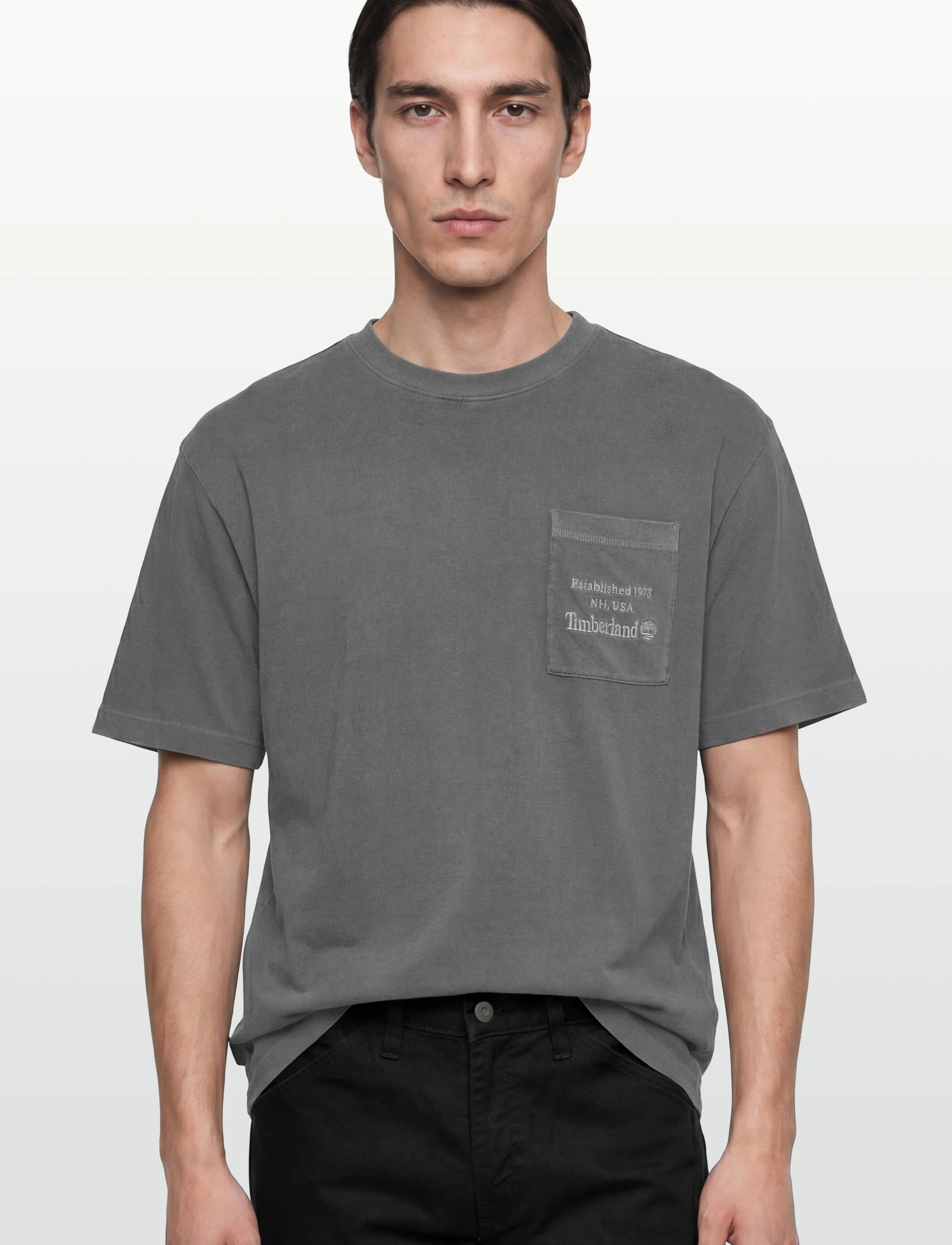 Timberland - GD Heavyweight Chest Pocket Tee BLACKENED PEARL - kurzärmelig - dark grey - 3