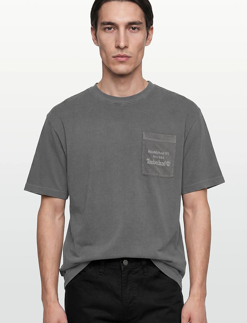 Timberland - GD Heavyweight Chest Pocket Tee BLACKENED PEARL - kurzärmelig - dark grey - 3